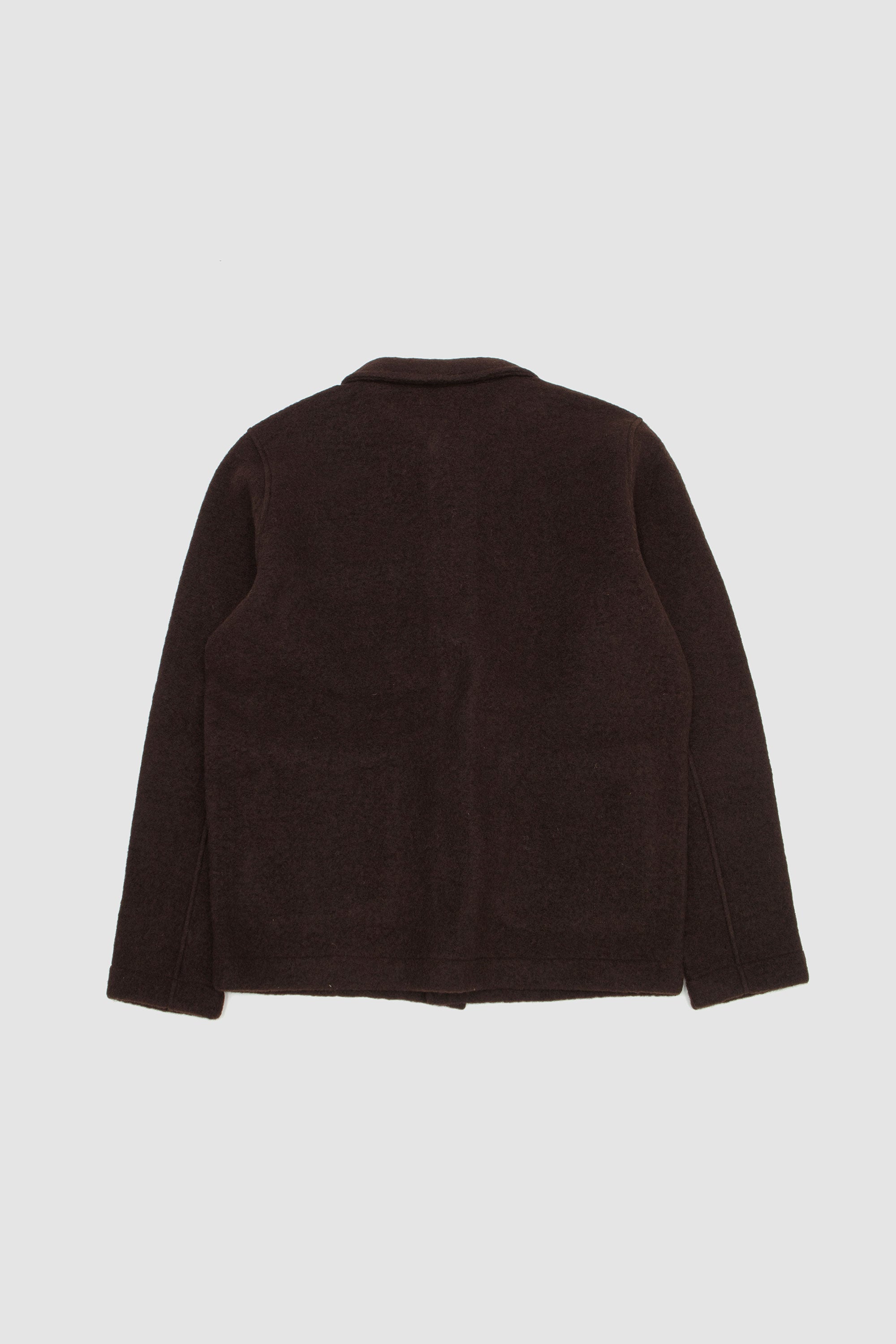 Wool Fleece Field Jacket Brown_4