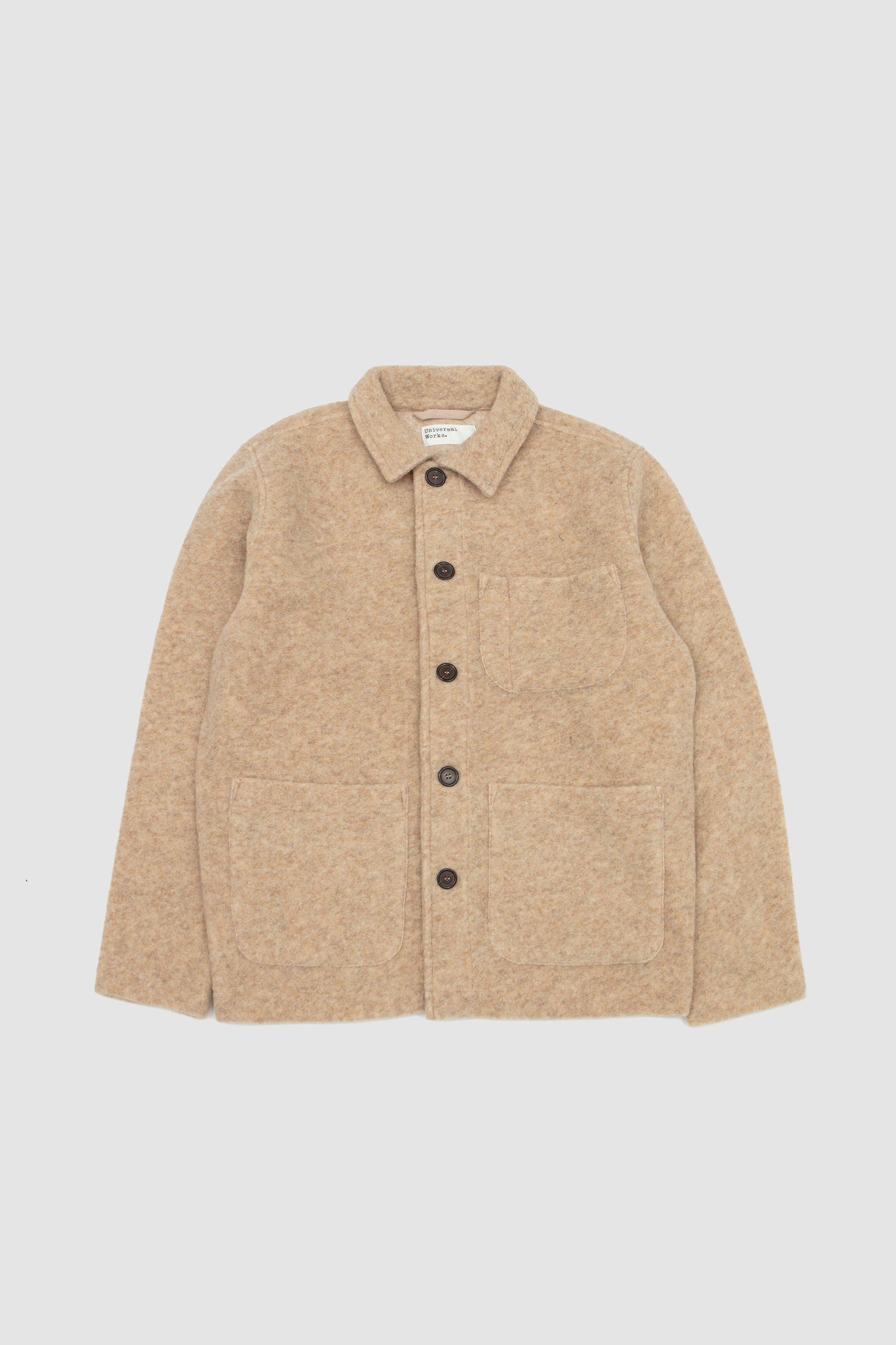 Wool Fleece Field Jacket Fawn