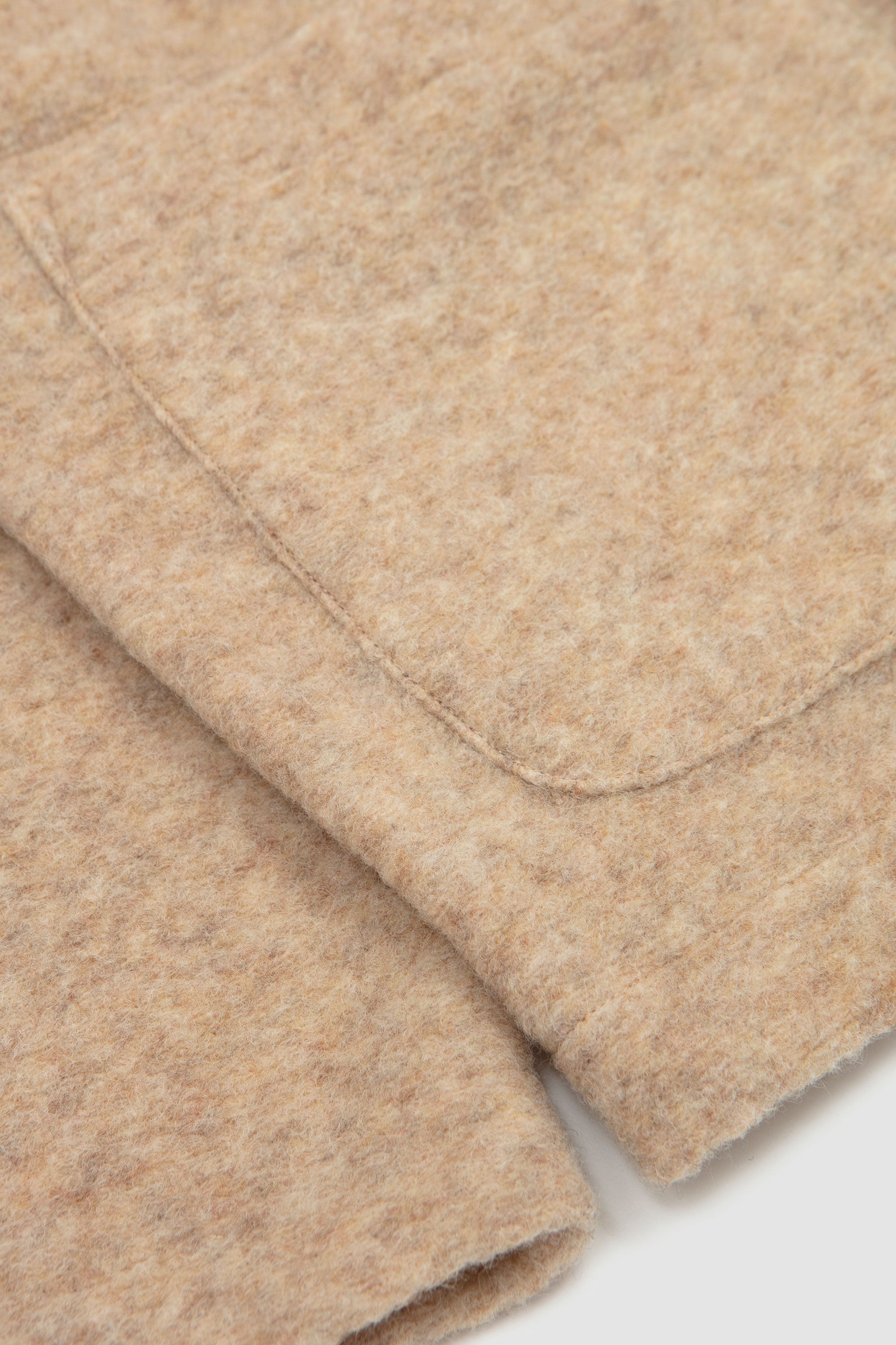 Wool Fleece Field Jacket Fawn