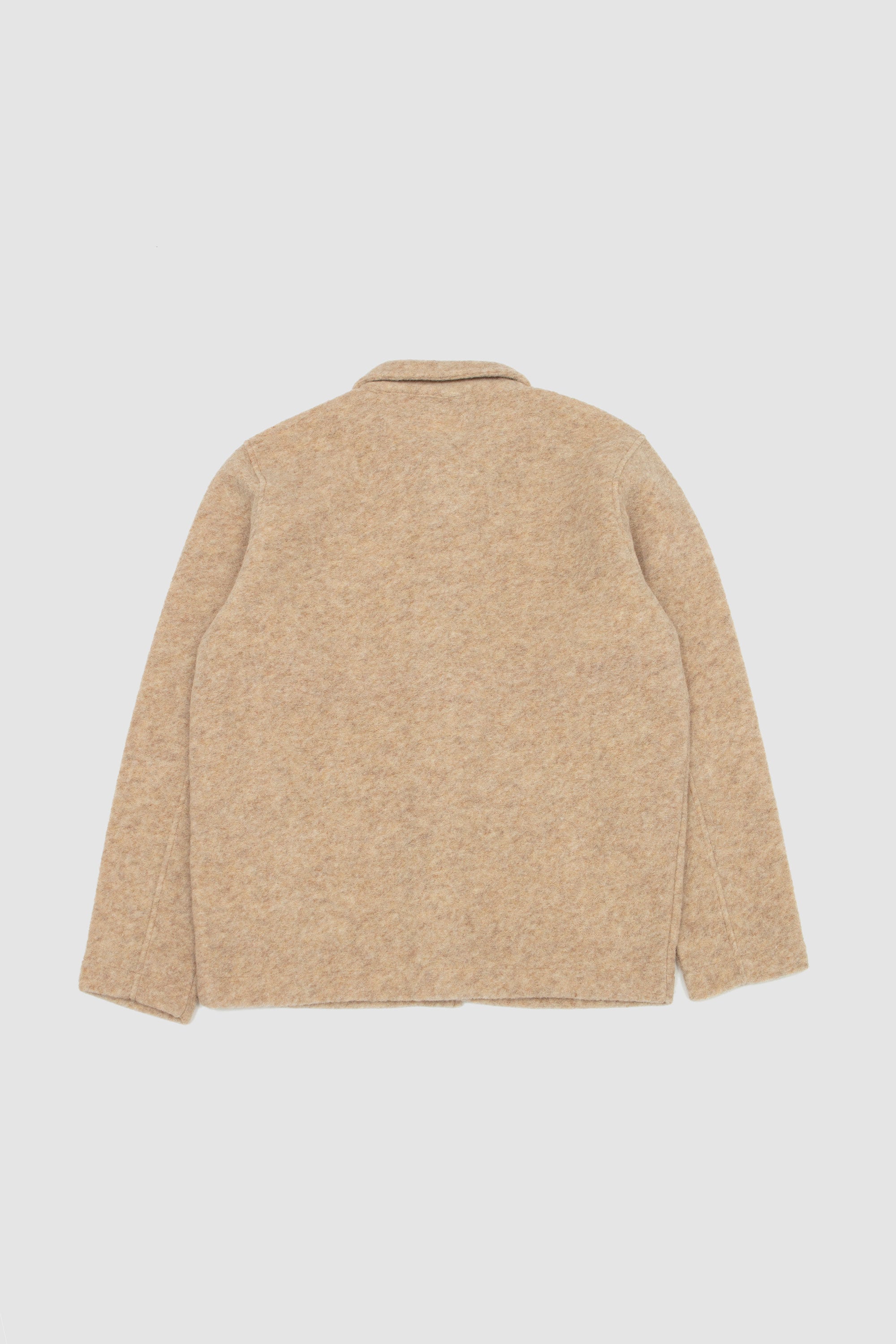 Wool Fleece Field Jacket Fawn_4