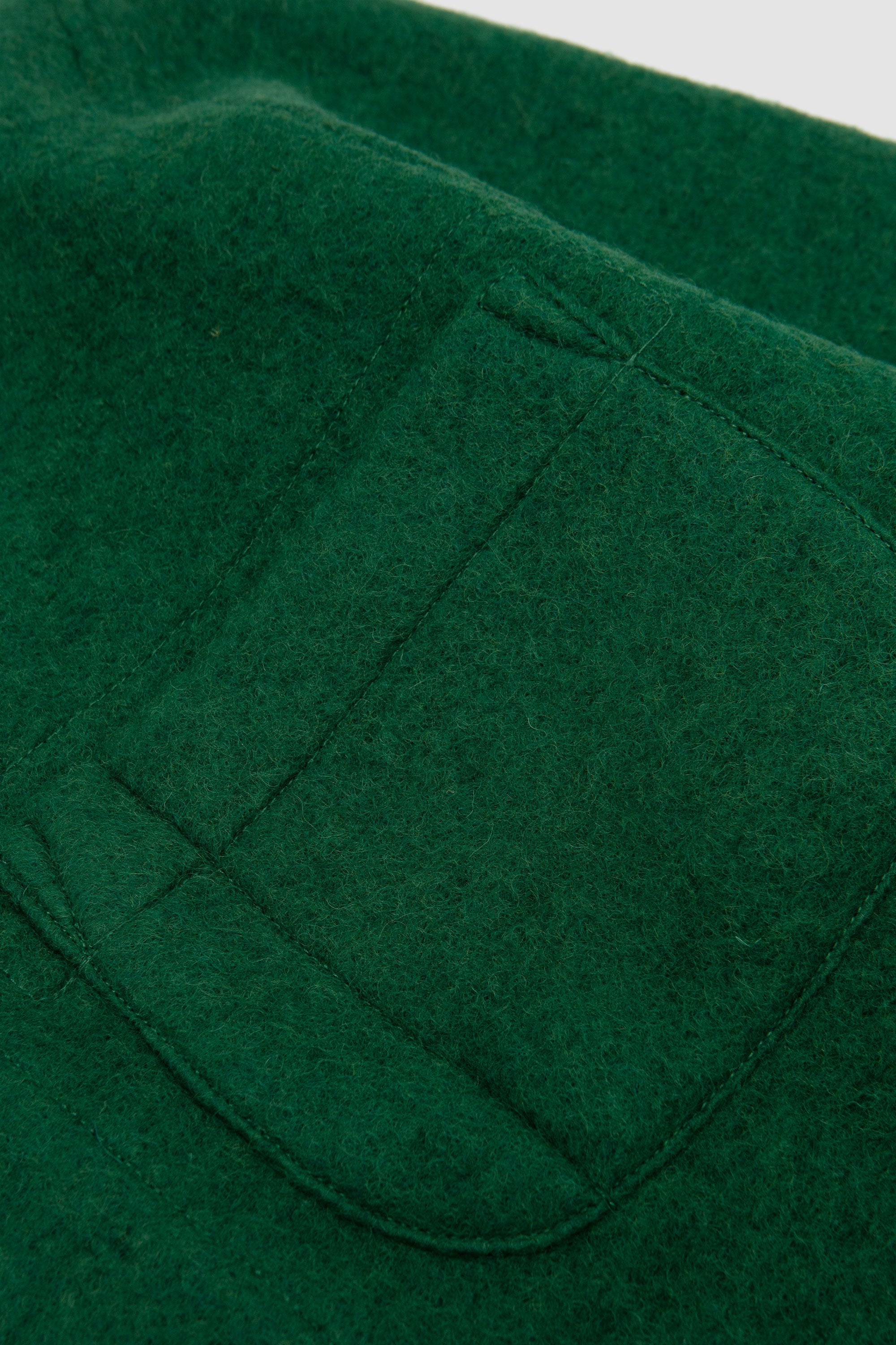 Wool Fleece Field Jacket Green
