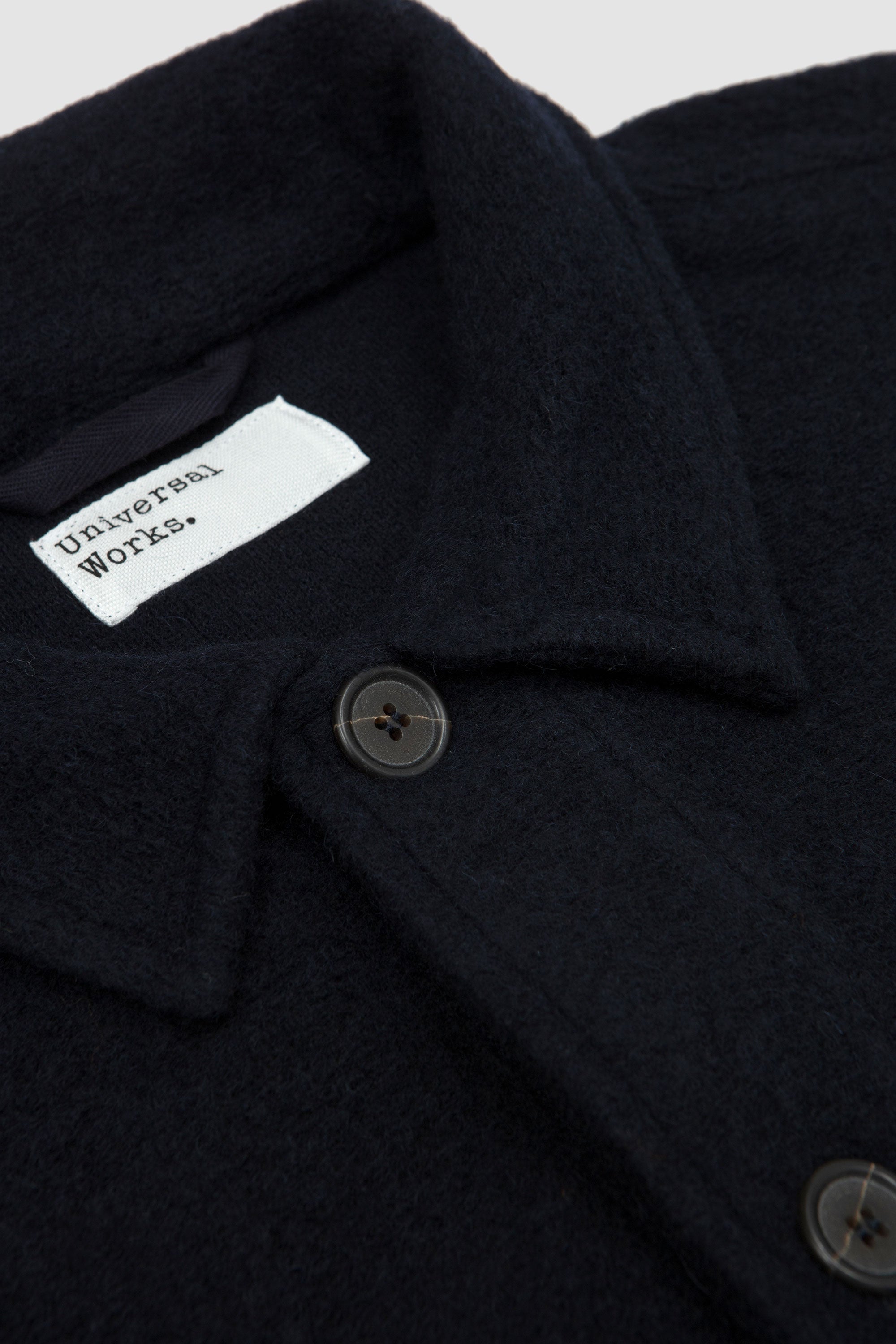 Wool Fleece Field Jacket Navy