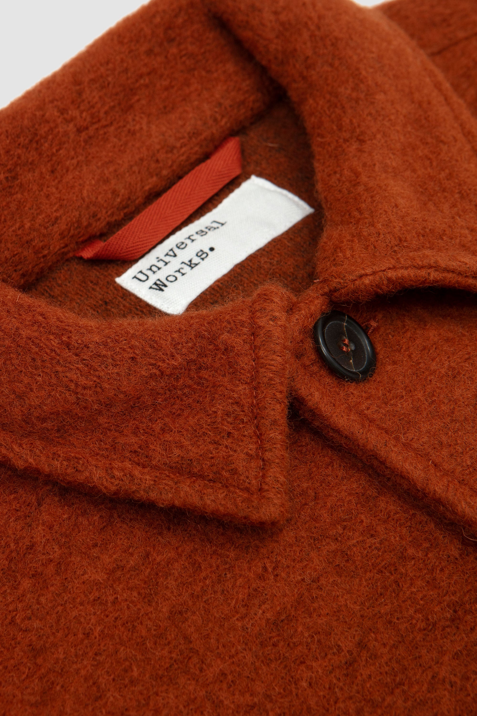 Wool Fleece Field Jacket Rust