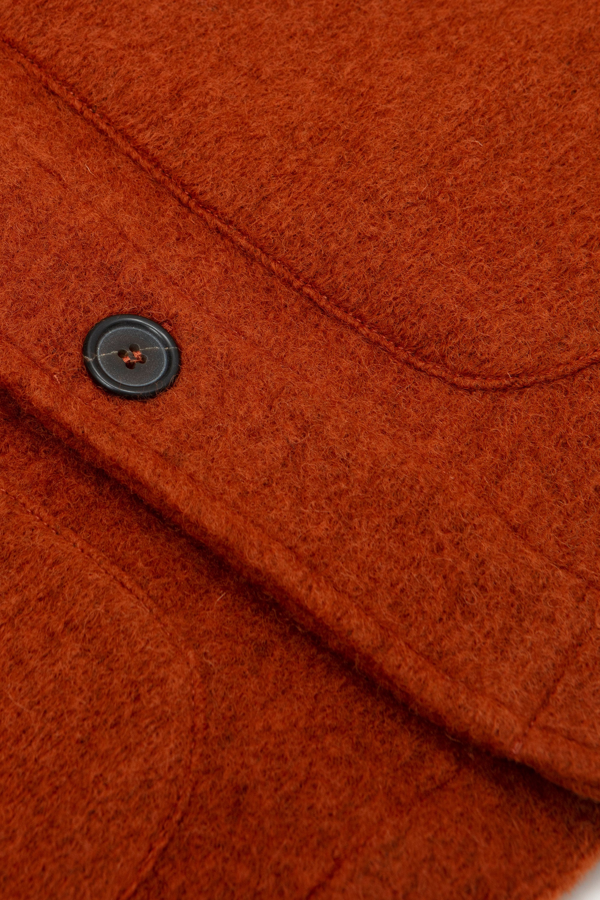 Wool Fleece Field Jacket Rust