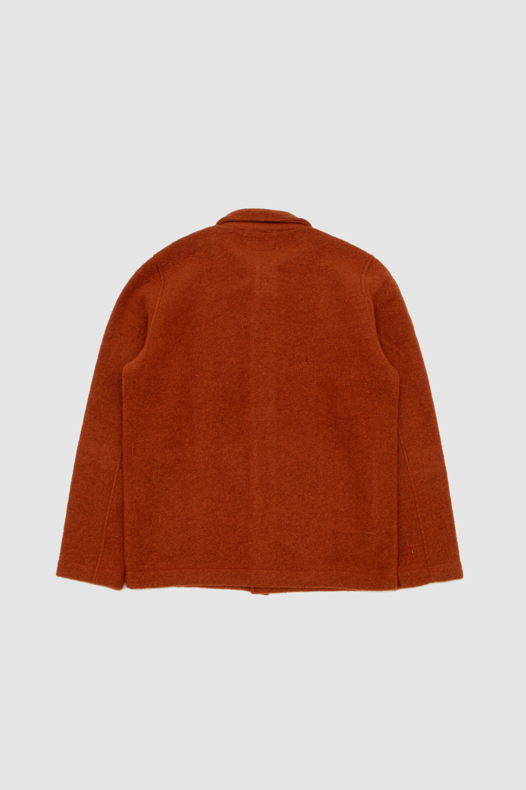 Wool Fleece Field Jacket Rust_4