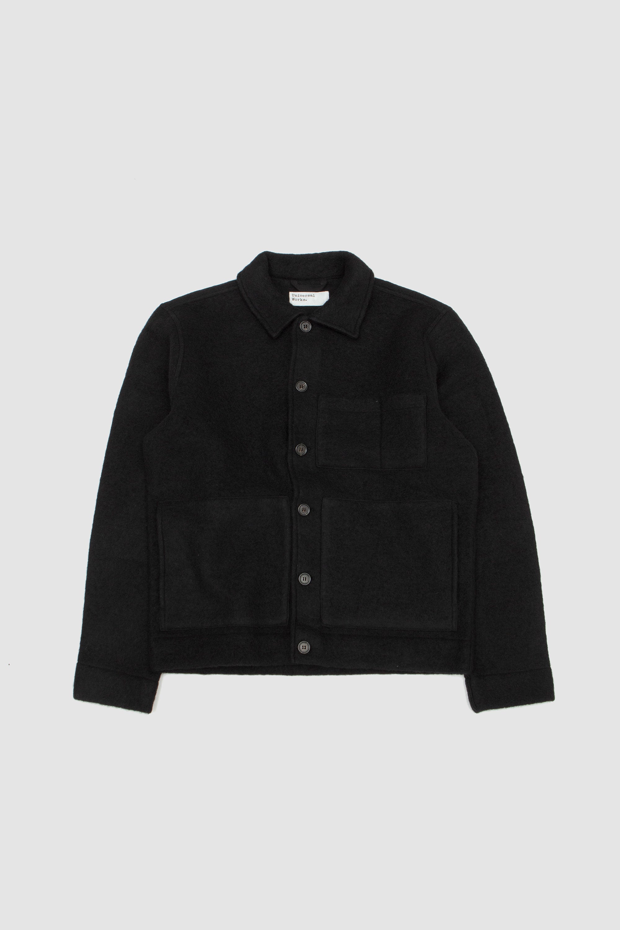 Wool Fleece Uniform Jacket Black_1