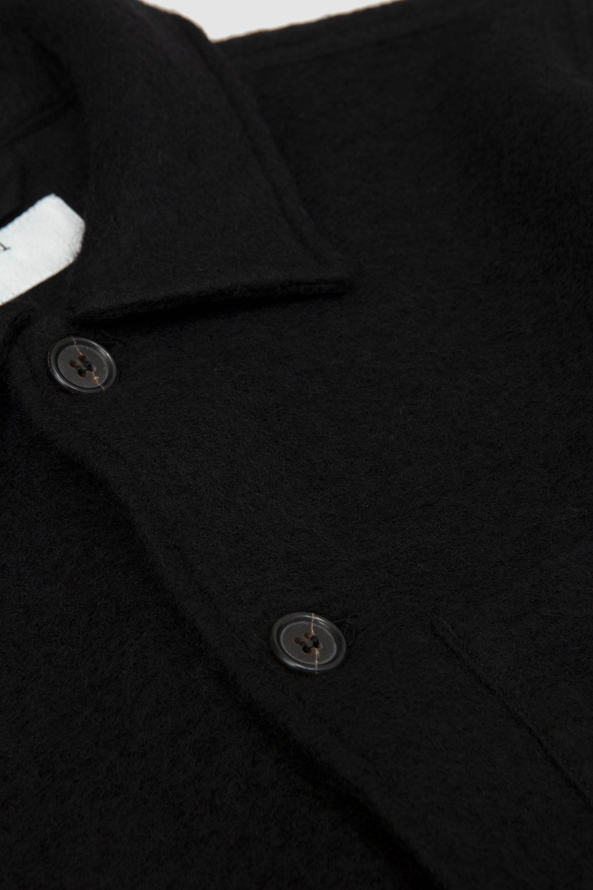 Wool Fleece Uniform Jacket Black