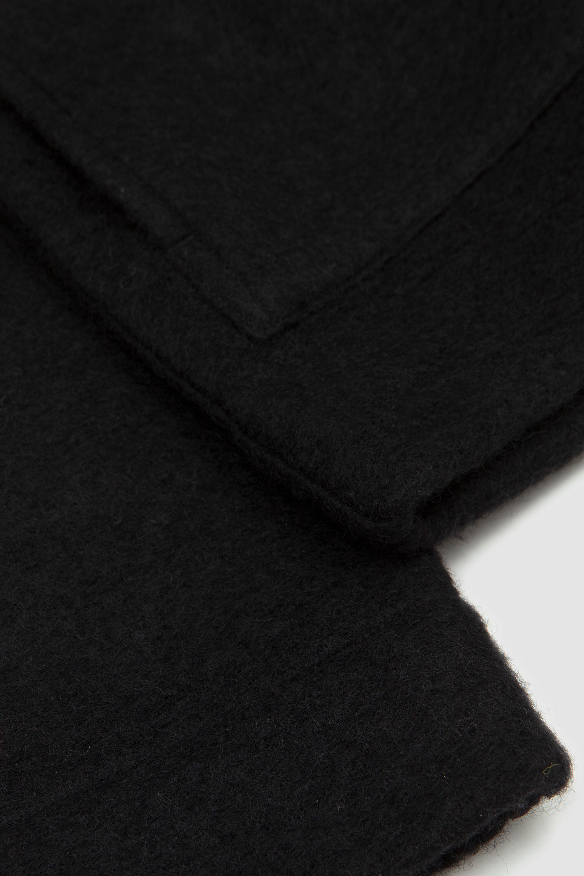 Wool Fleece Uniform Jacket Black