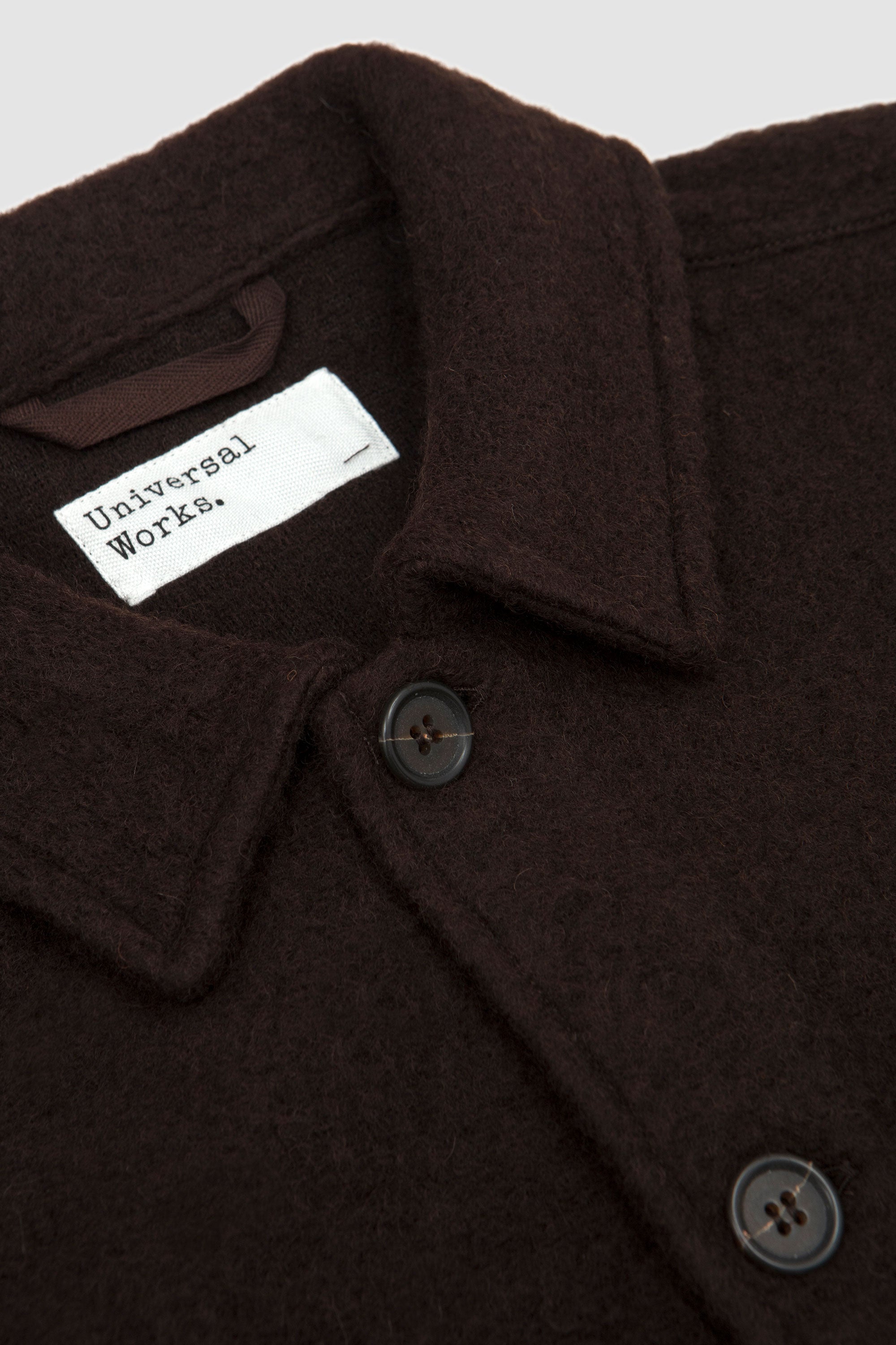 Wool Fleece Uniform Jacket Brown