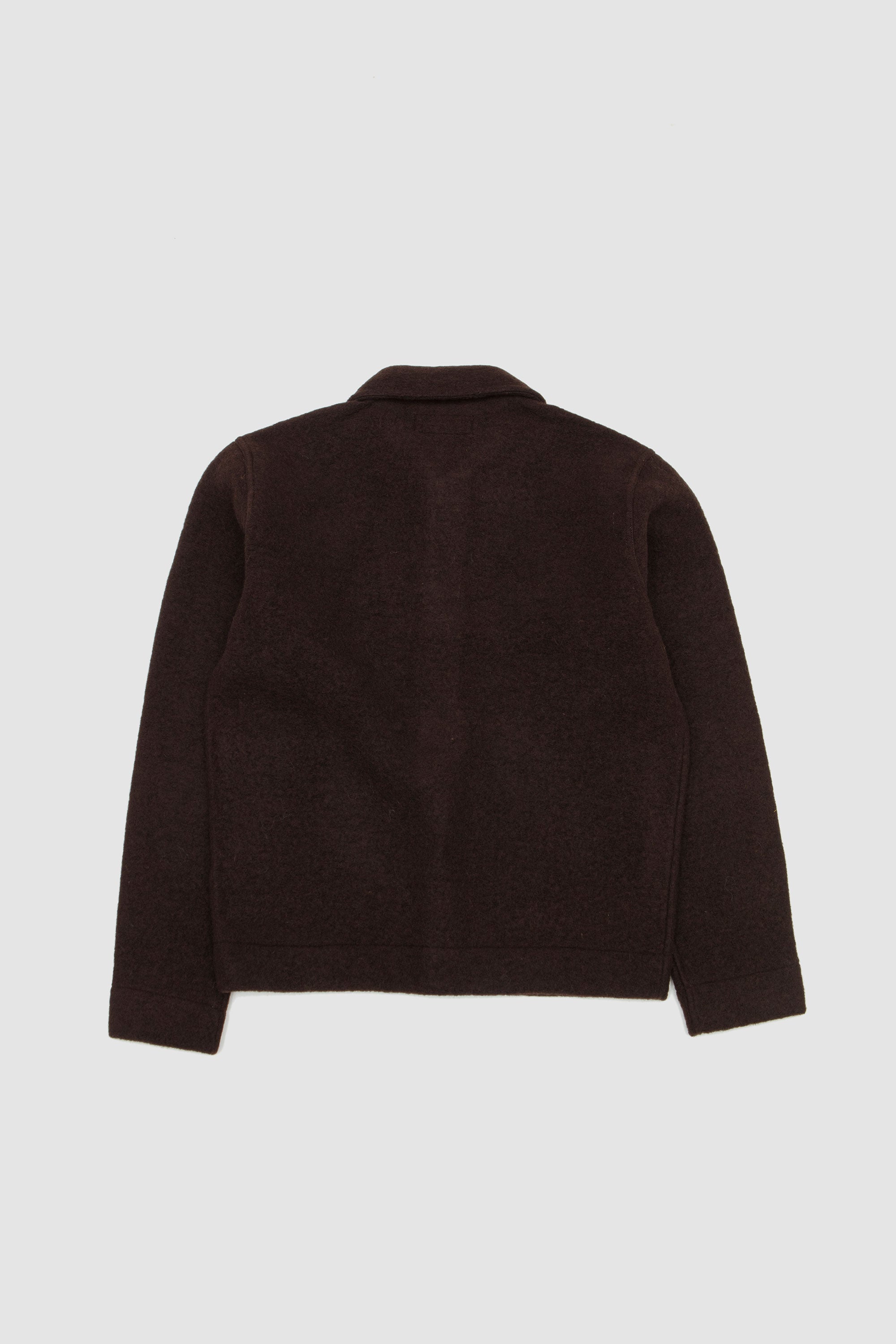 Wool Fleece Uniform Jacket Brown_4