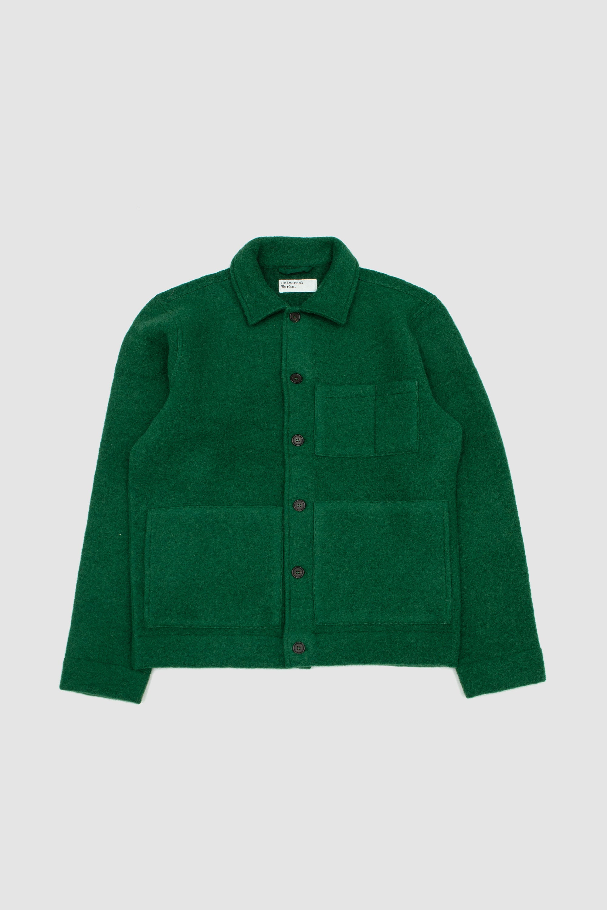 Wool Fleece Uniform Jacket Green