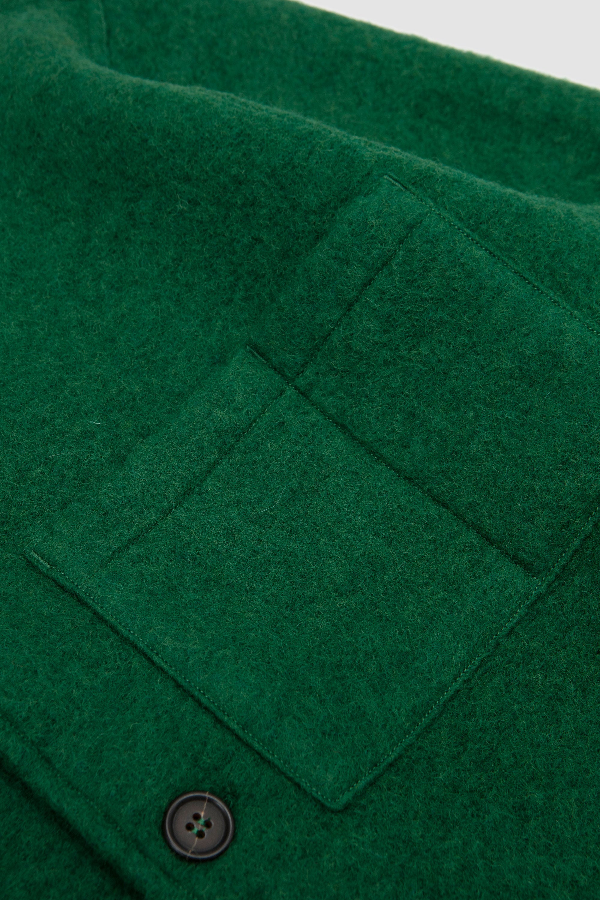 Wool Fleece Uniform Jacket Green
