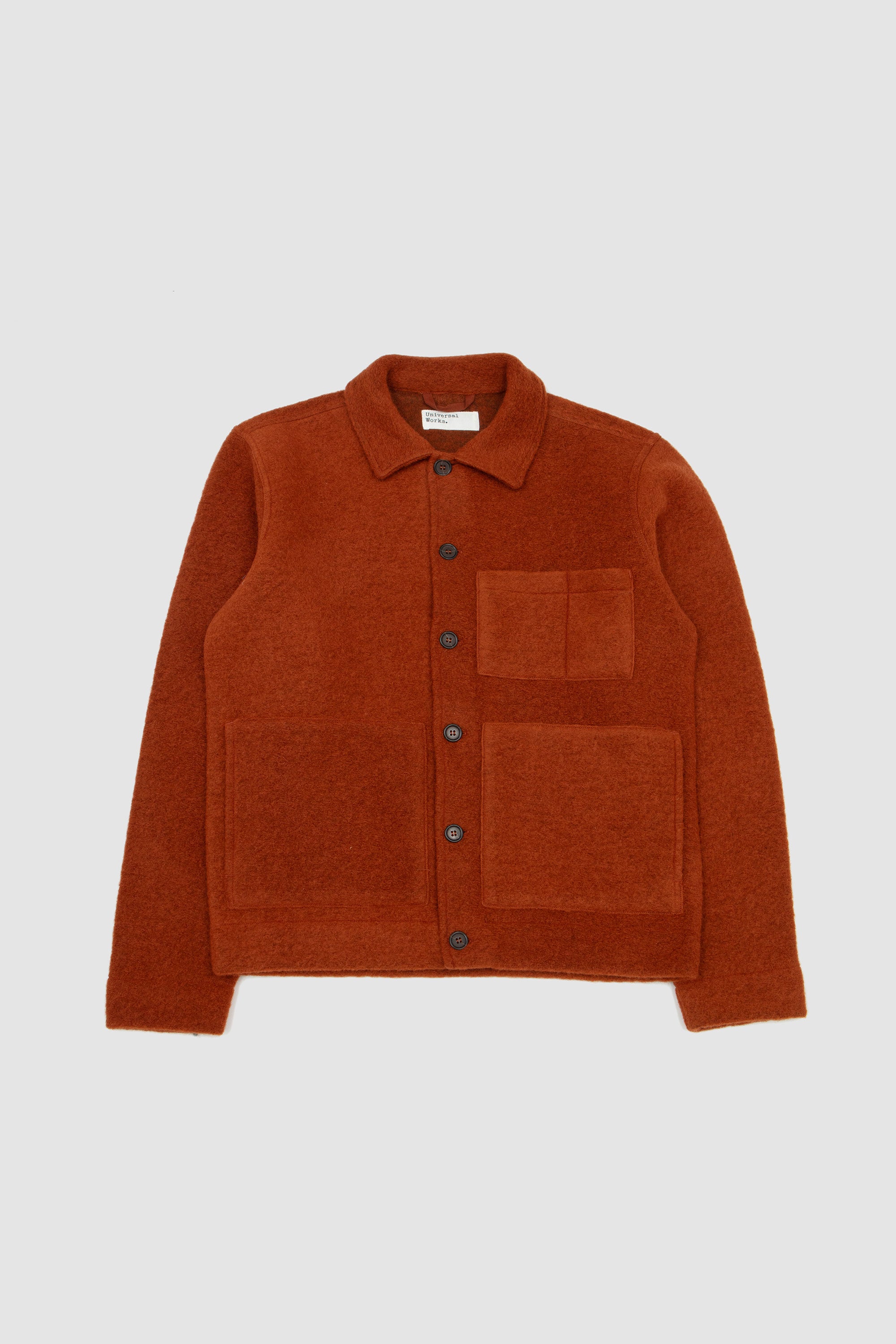 Wool Fleece Uniform Jacket Rust_1
