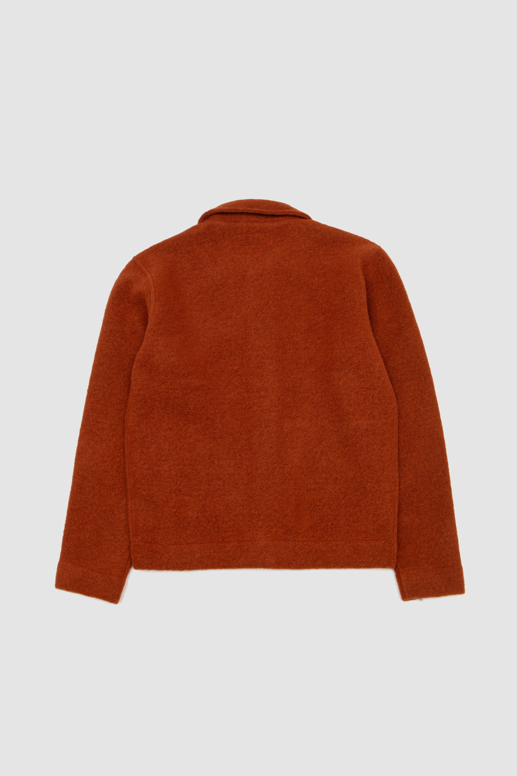 Wool Fleece Uniform Jacket Rust_4