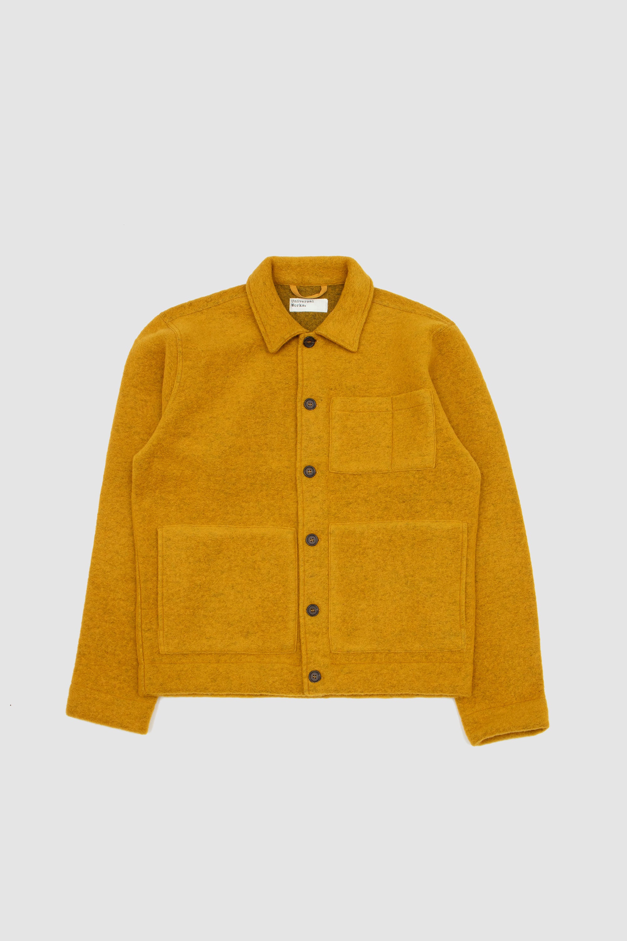 Wool Fleece Uniform Jacket Yellow