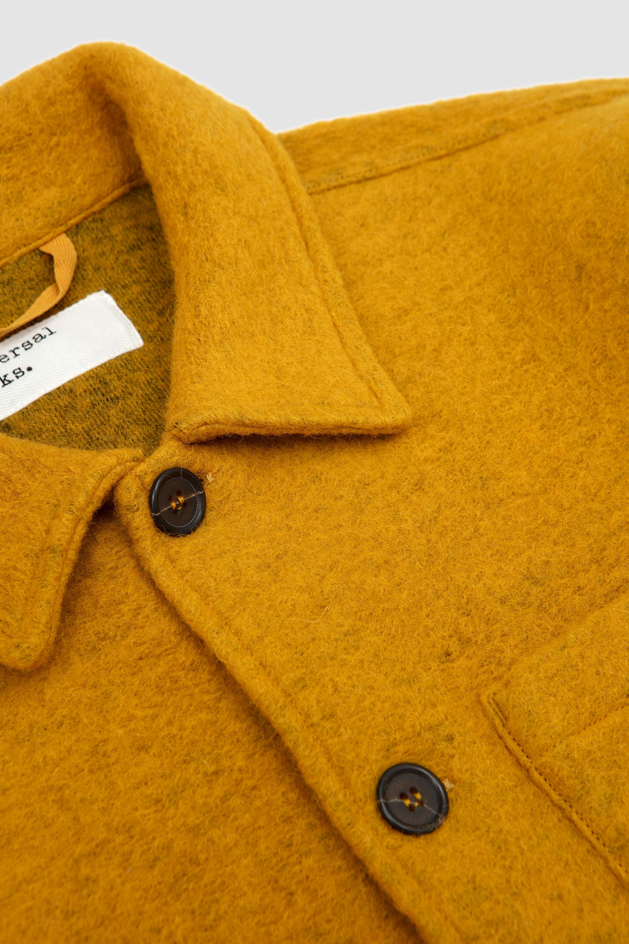 Wool Fleece Uniform Jacket Yellow