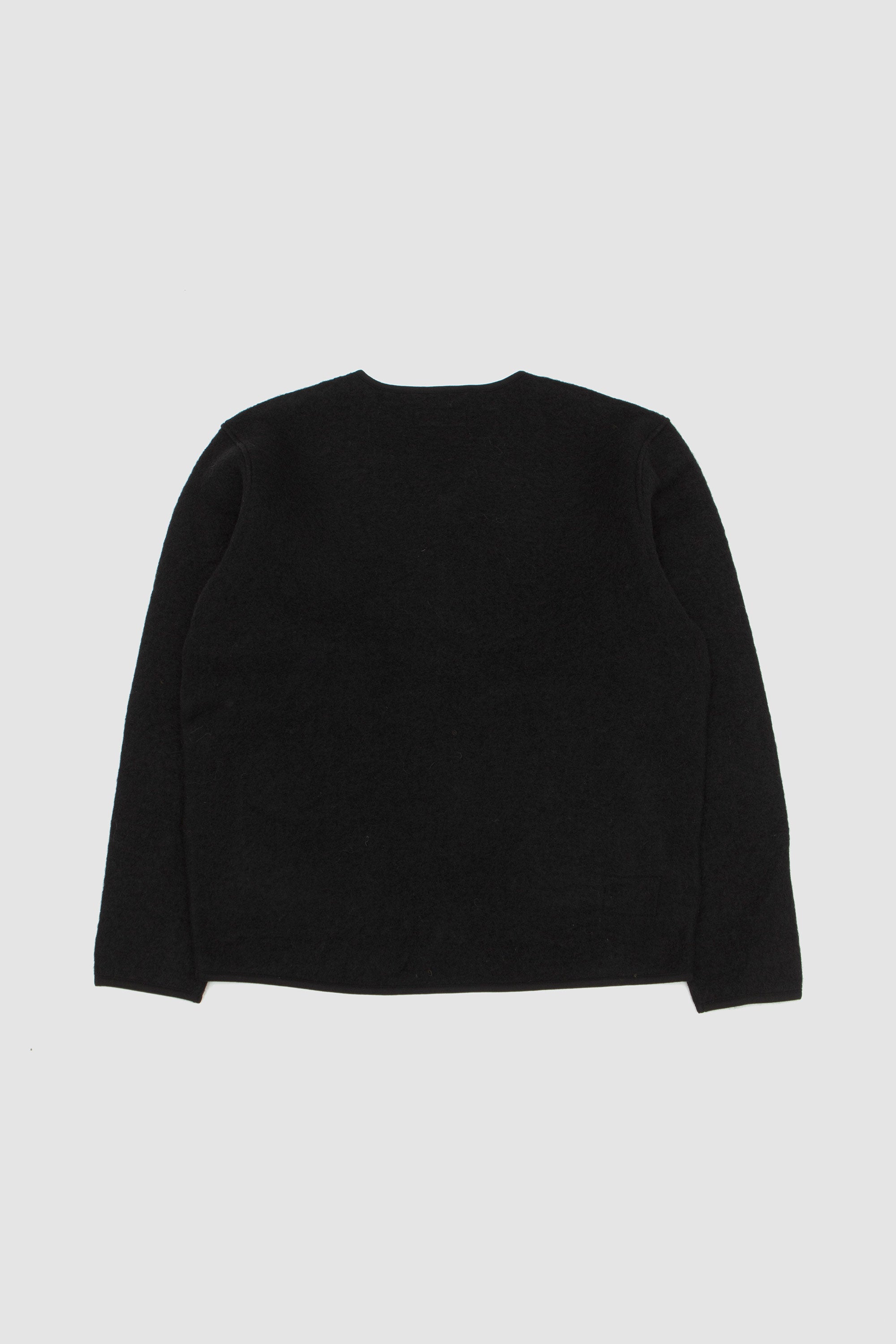 Wool Fleece Zip Liner Jacket Black_4