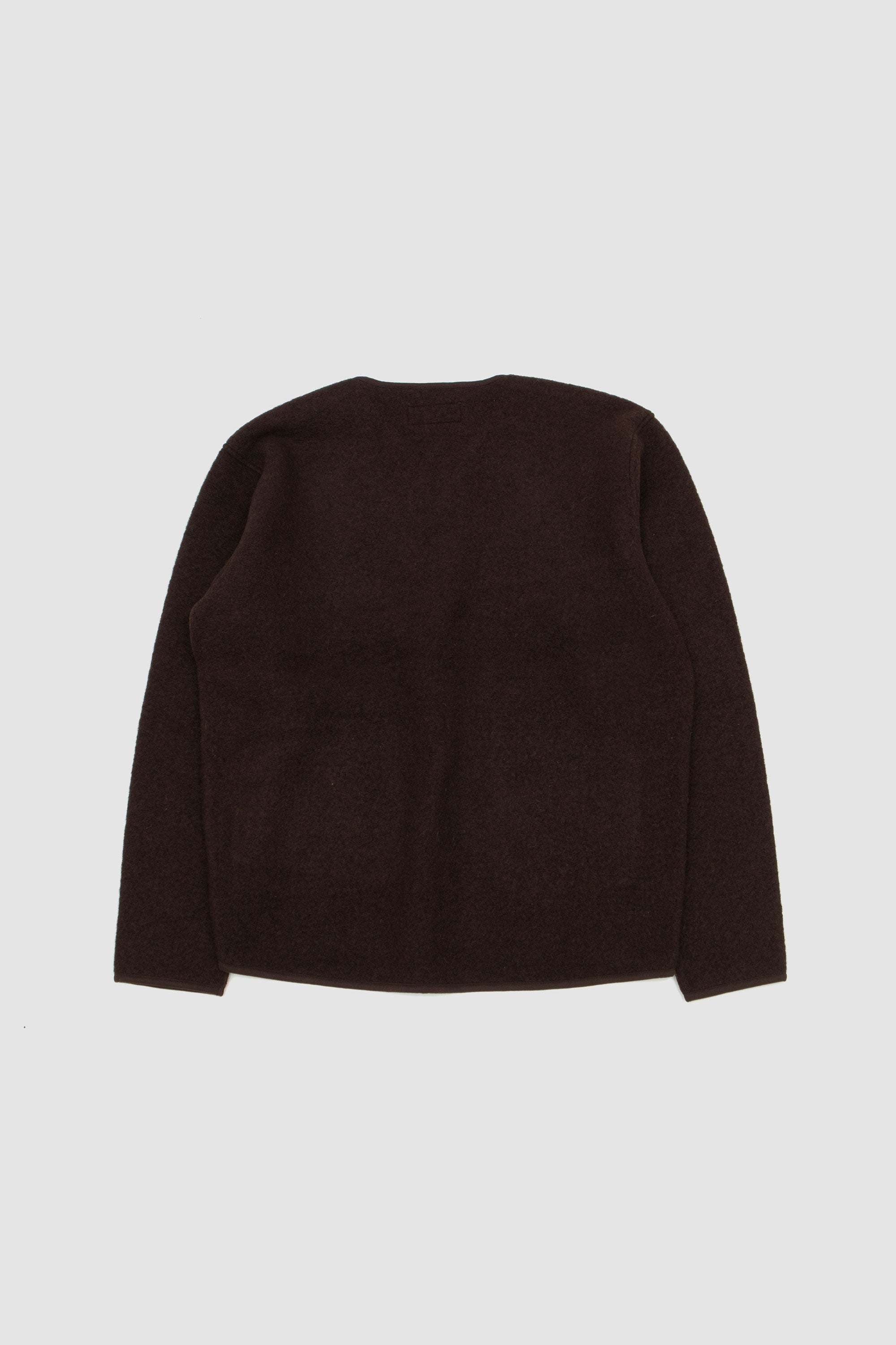 Wool Fleece Zip Liner Jacket Brown_4