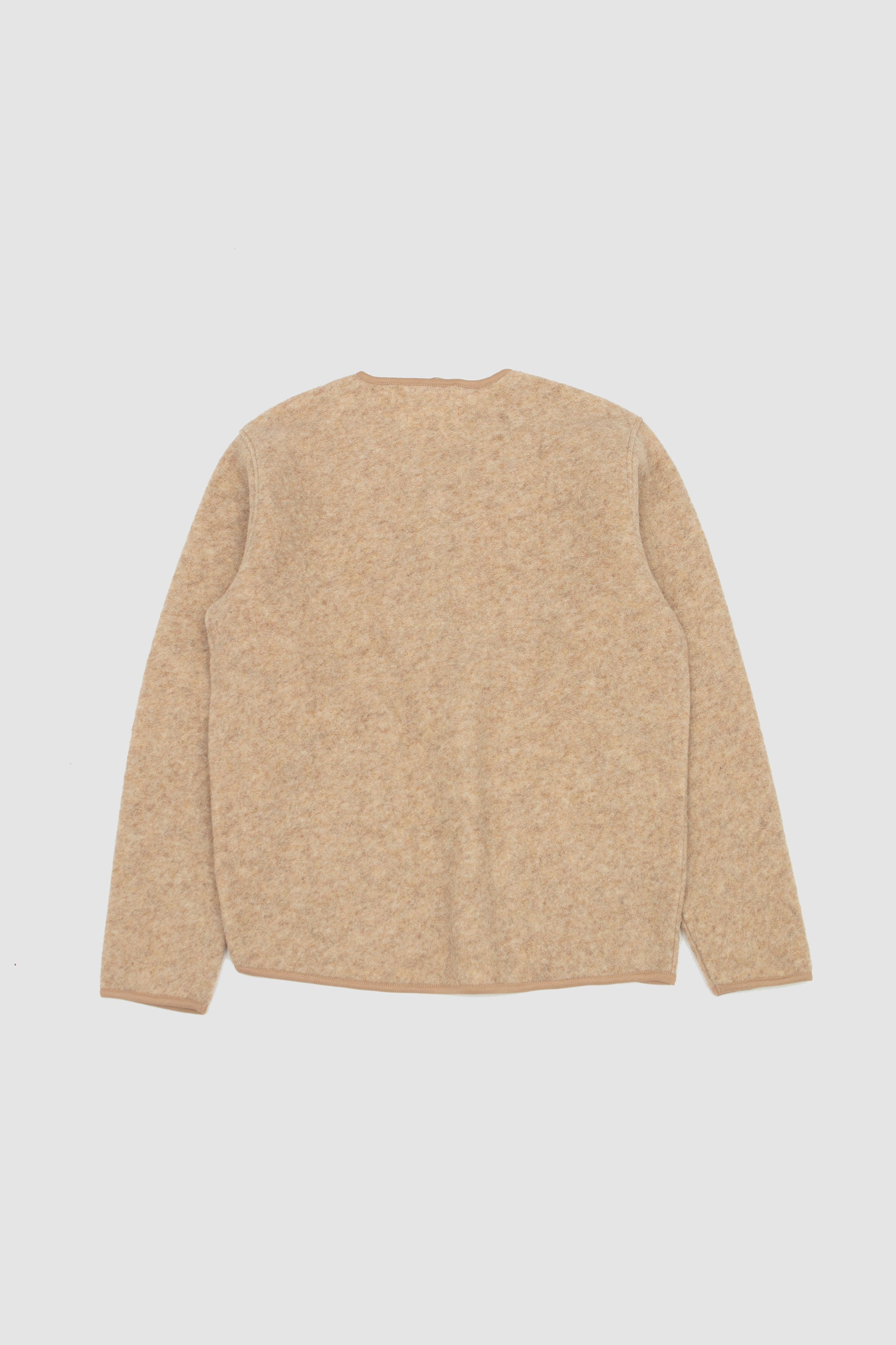 Wool Fleece Zip Liner Jacket Fawn_4