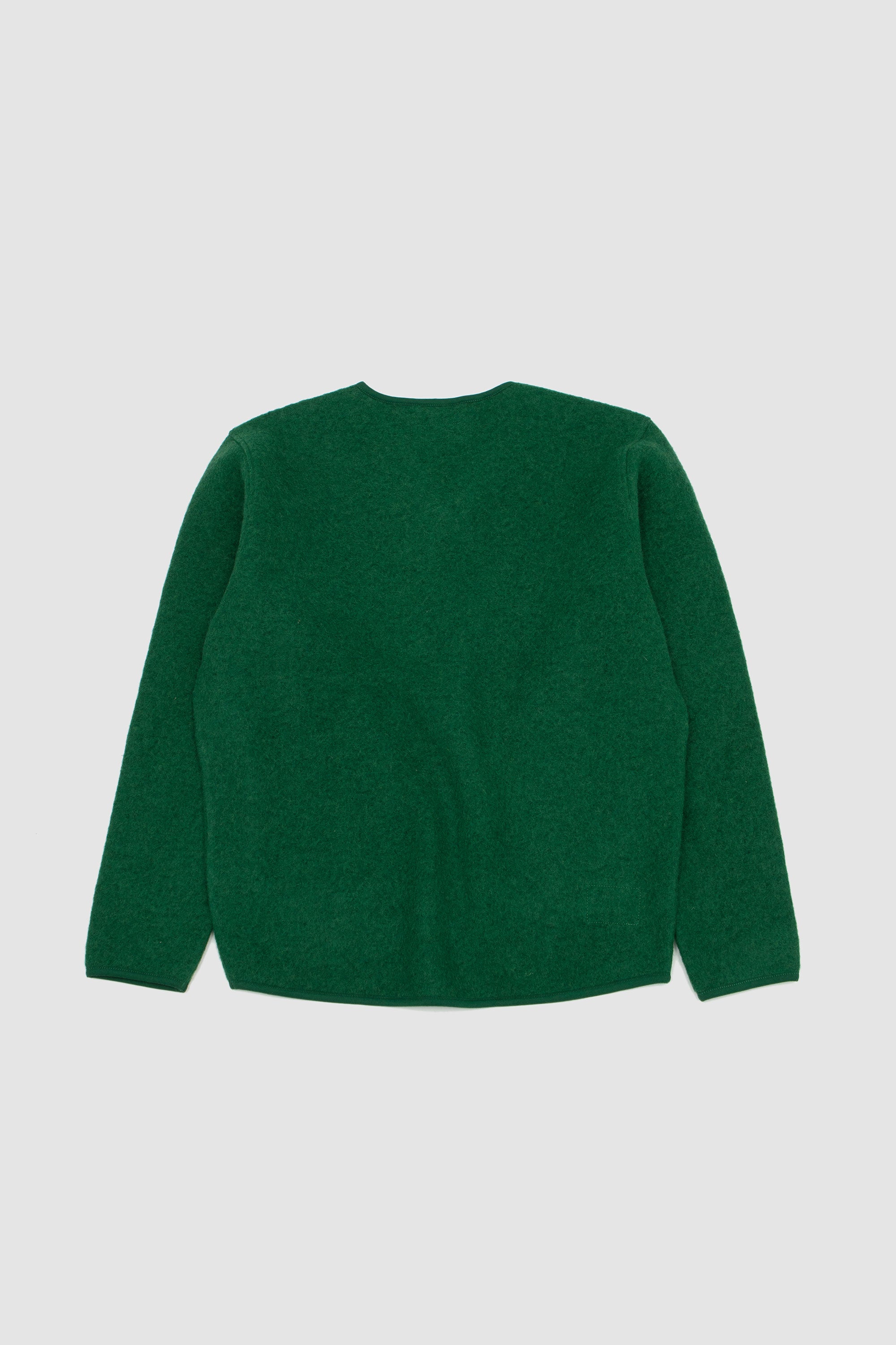 Wool Fleece Zip Liner Jacket Green_4