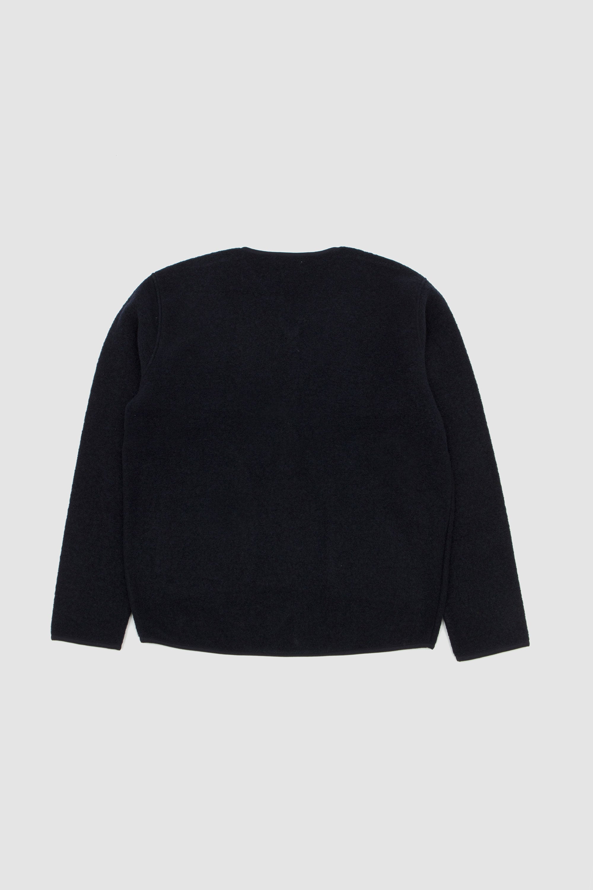 Wool Fleece Zip Liner Jacket Navy_4