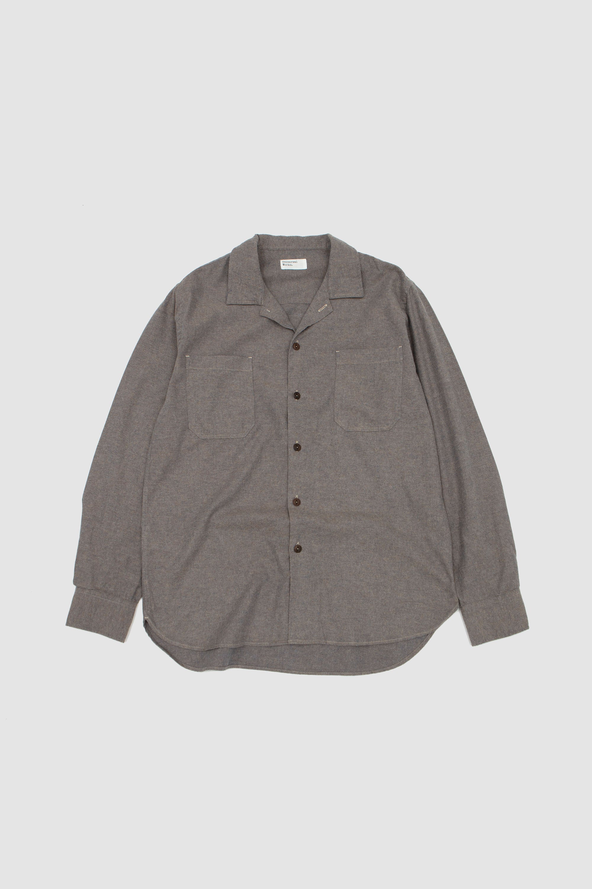 Work Shirt Brushed Flannel Brown_1