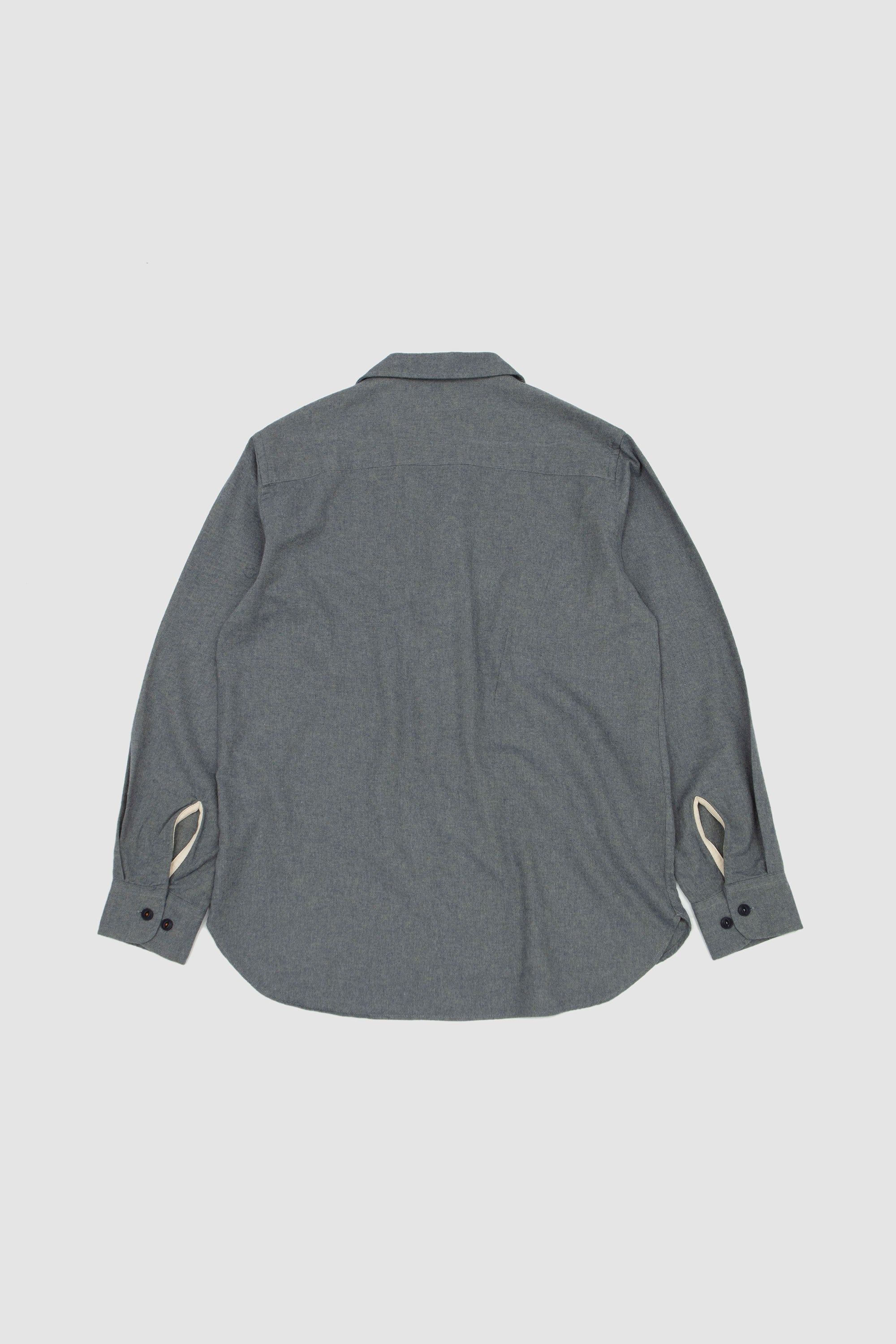 Work Shirt Brushed Flannel Navy_4