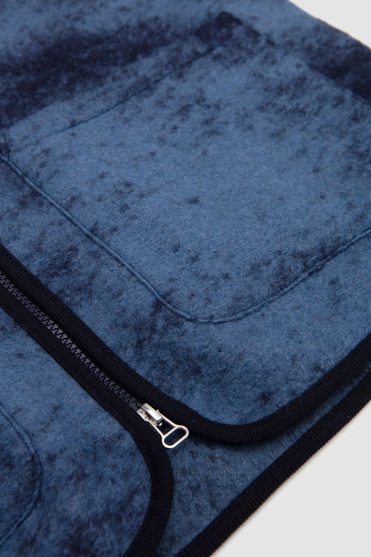 Zip Gilet Cloud Camo Knit Blue_3