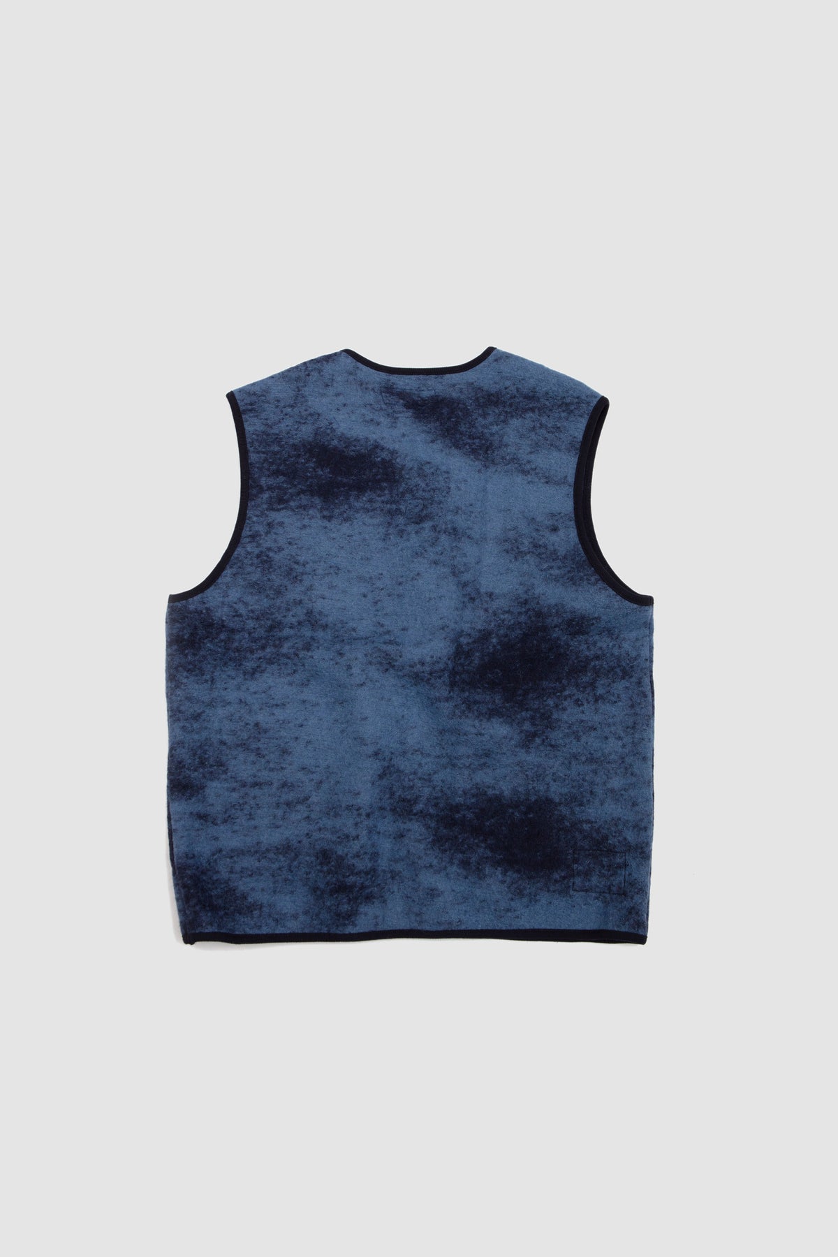 Zip Gilet Cloud Camo Knit Blue_4