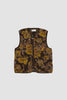 SPORTIVO STORE_Zip Gilet Flower Fleece Brown