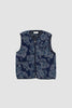 SPORTIVO STORE_Zip Gilet Flower Fleece Navy