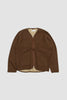 SPORTIVO STORE_Zip Liner Jacket Soft Wool Brown