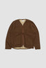 SPORTIVO STORE_Zip Liner Jacket Soft Wool Brown_2