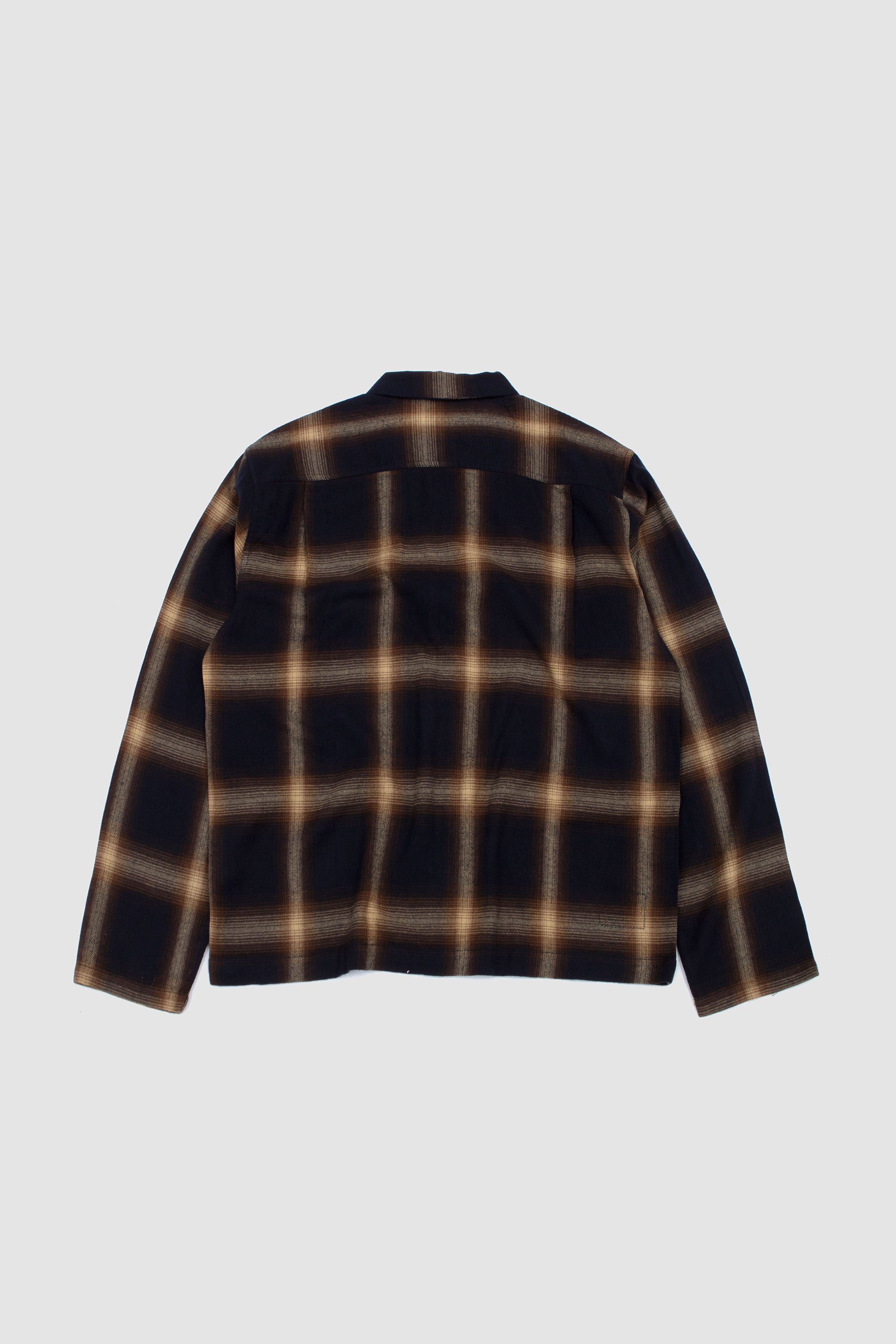 Zip Shirt Cedar Check Brown_4