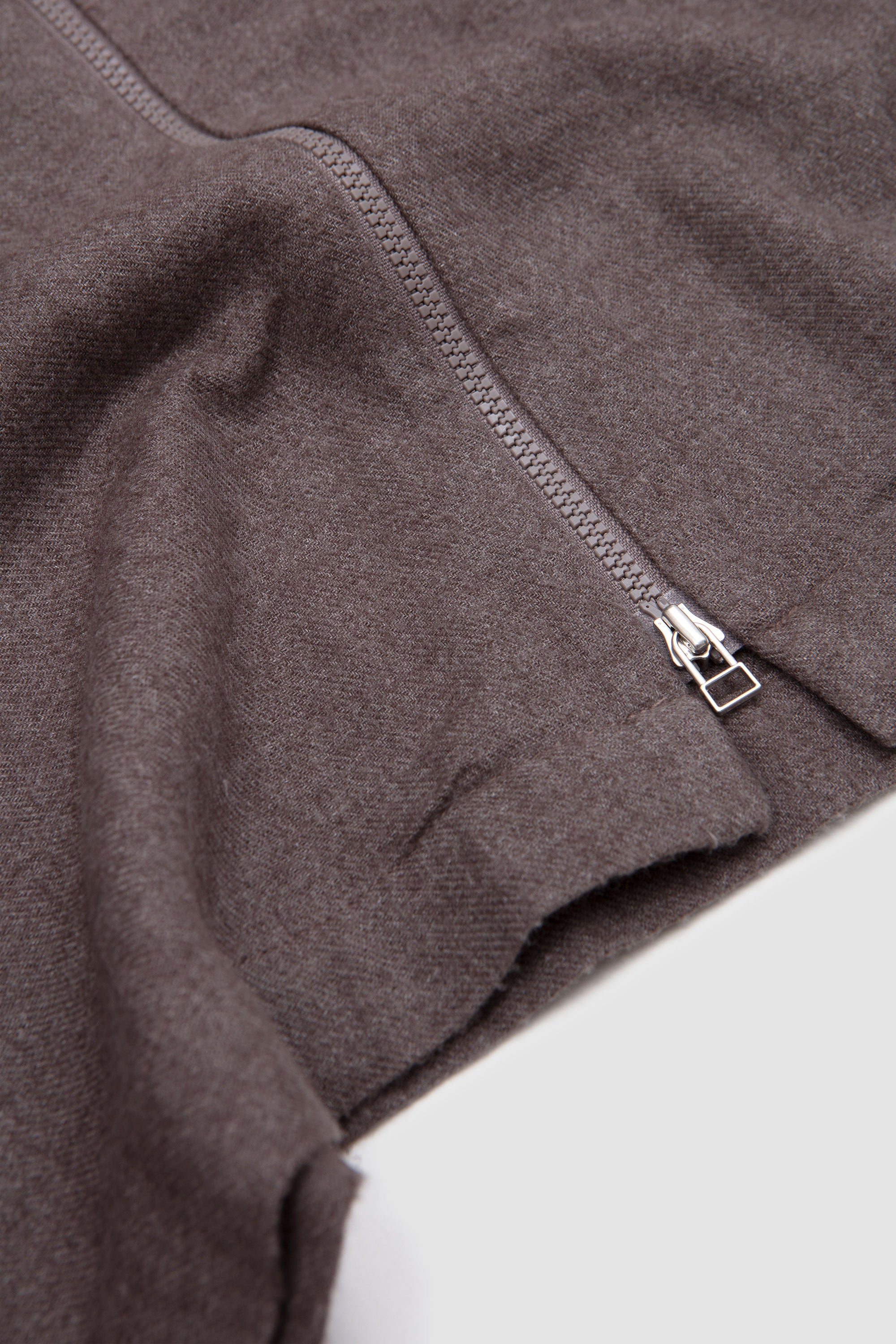Zip Shirt Monty Cot Tencel Brown_2