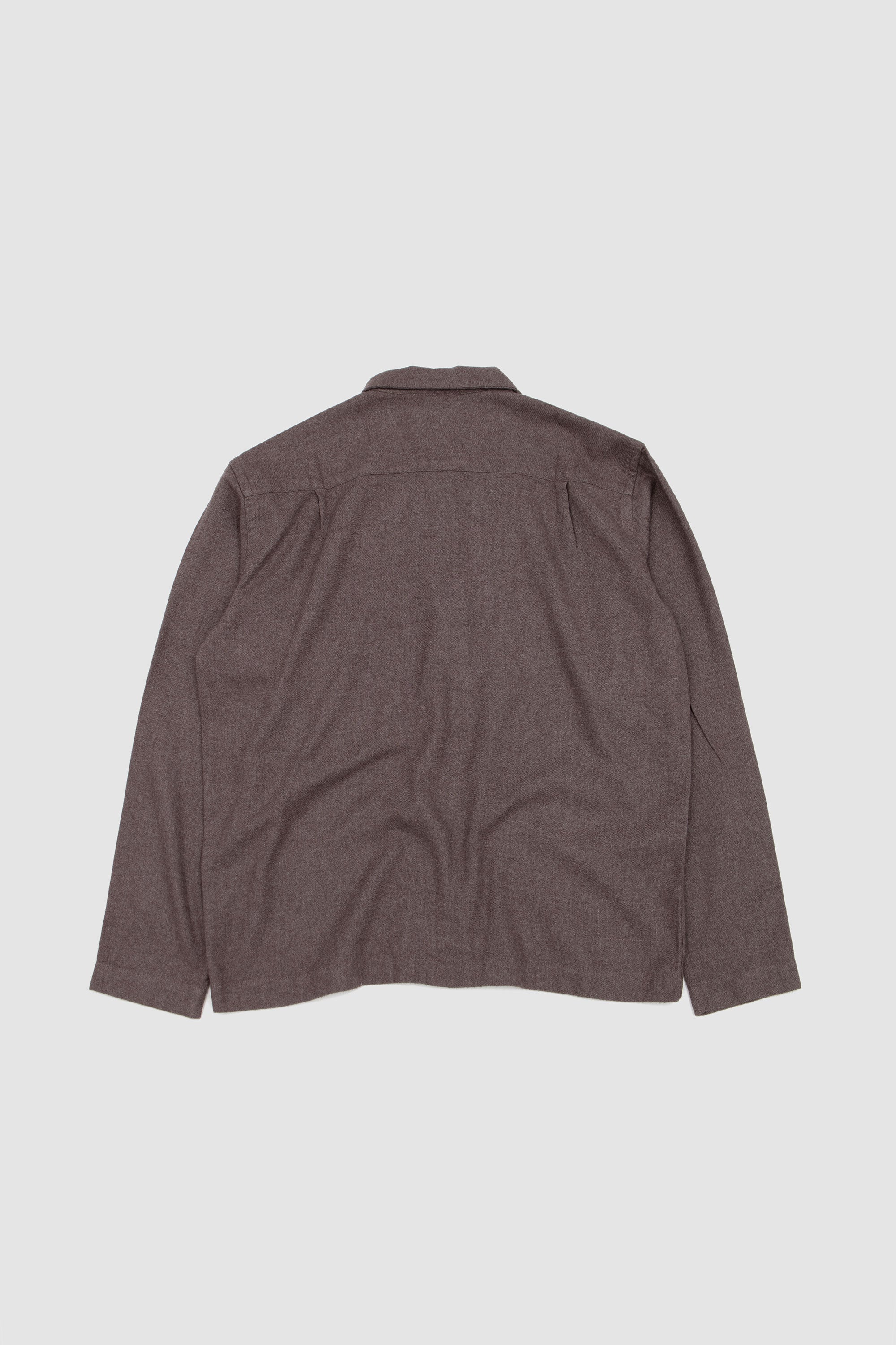 Zip Shirt Monty Cot Tencel Brown_3