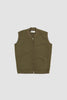 SPORTIVO STORE_Zip Waistcoat Wool Fleece Lovat