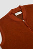 SPORTIVO STORE_Zip Waistcoat Wool Fleece Orange_3