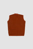 SPORTIVO STORE_Zip Waistcoat Wool Fleece Orange_5