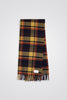 SPORTIVO STORE_Virgin Wool Checked Scarf Dark Navy