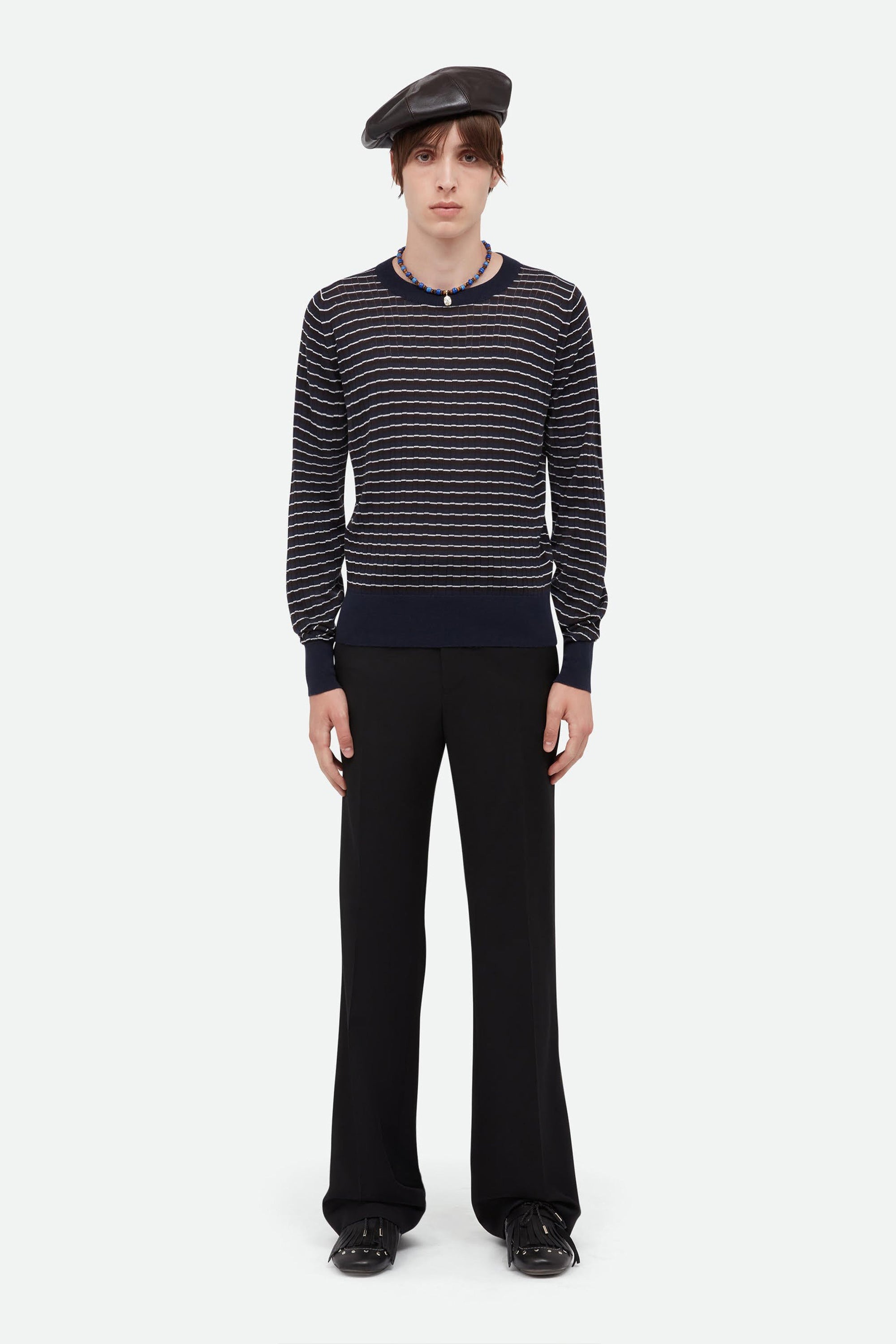 Ashby Jumper Navy/ Dark Brown/ Ivory_2