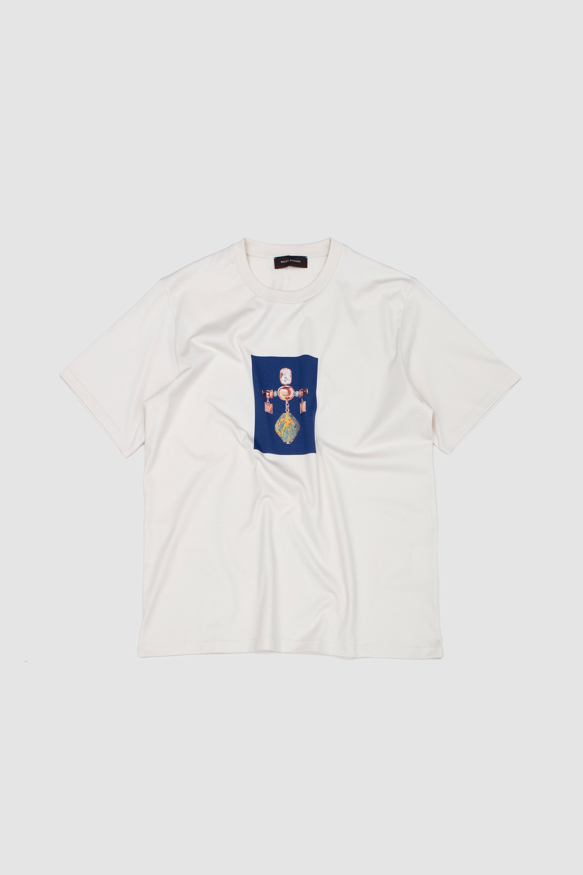 Compass Tee Ivory/ Brooch 1