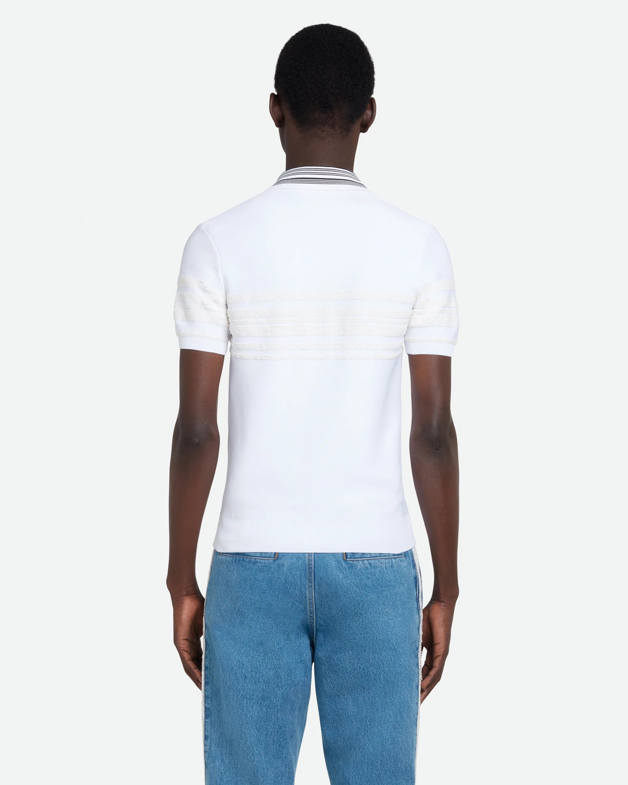 Dawn Knit Polo White/Ivory_7