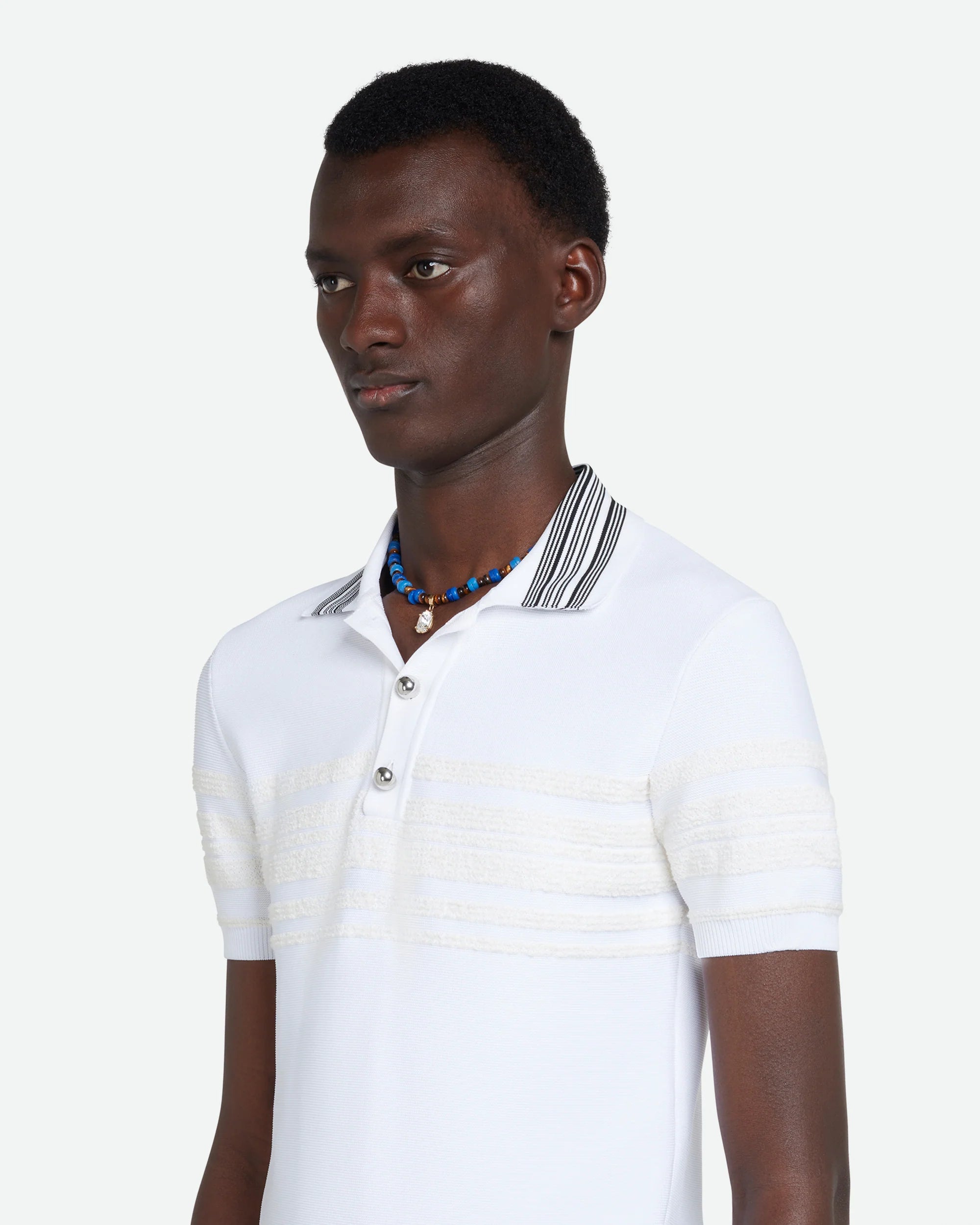 Dawn Knit Polo White/Ivory_5