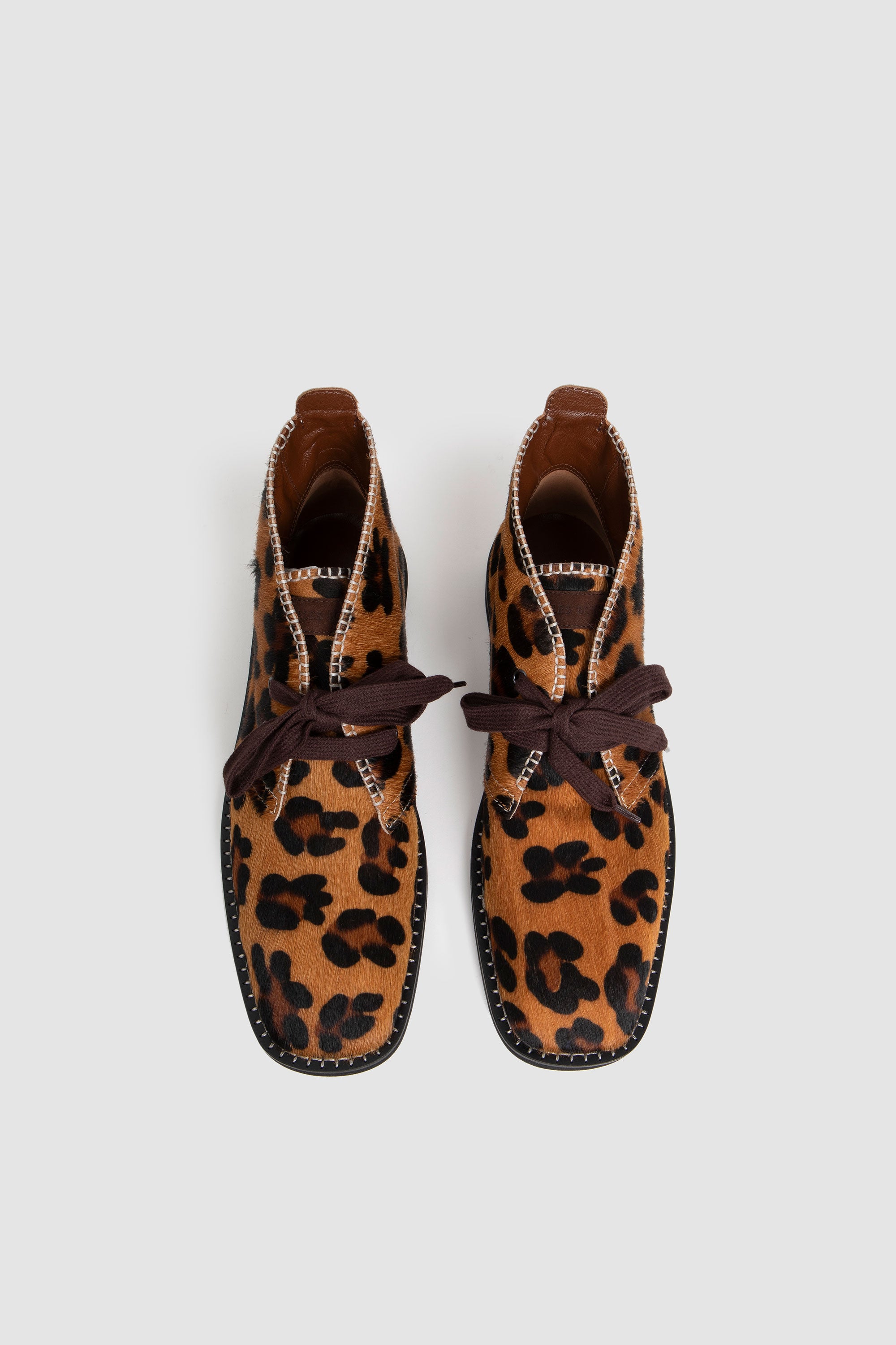 Desert Lace Boot Print Beige/Black