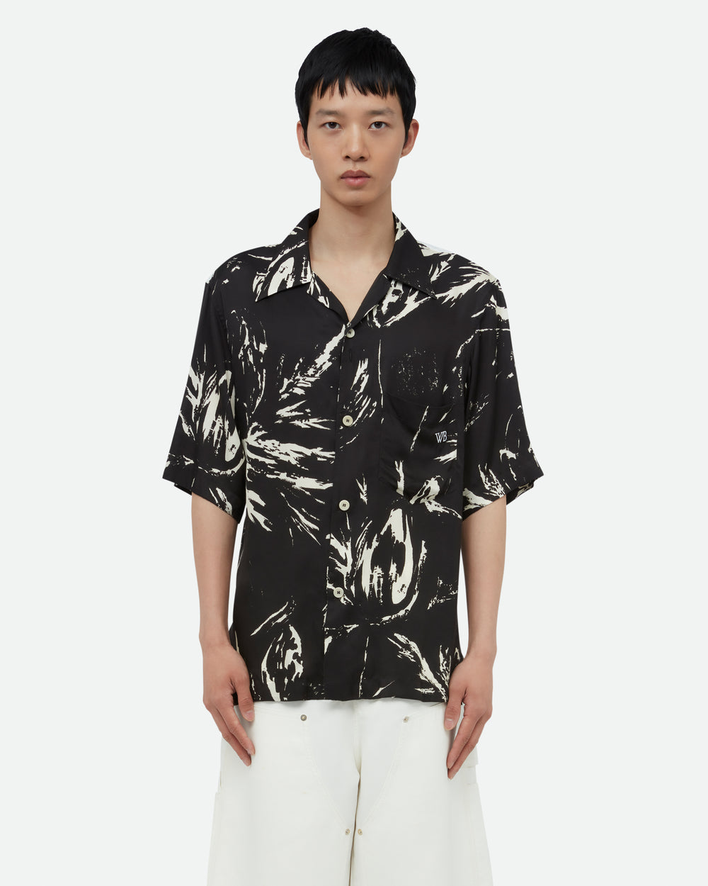Highlife Bowling Shirt Mcnish Black/ White_1