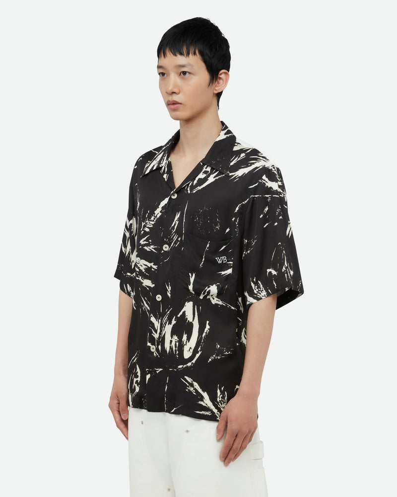 Highlife Bowling Shirt Mcnish Black/ White