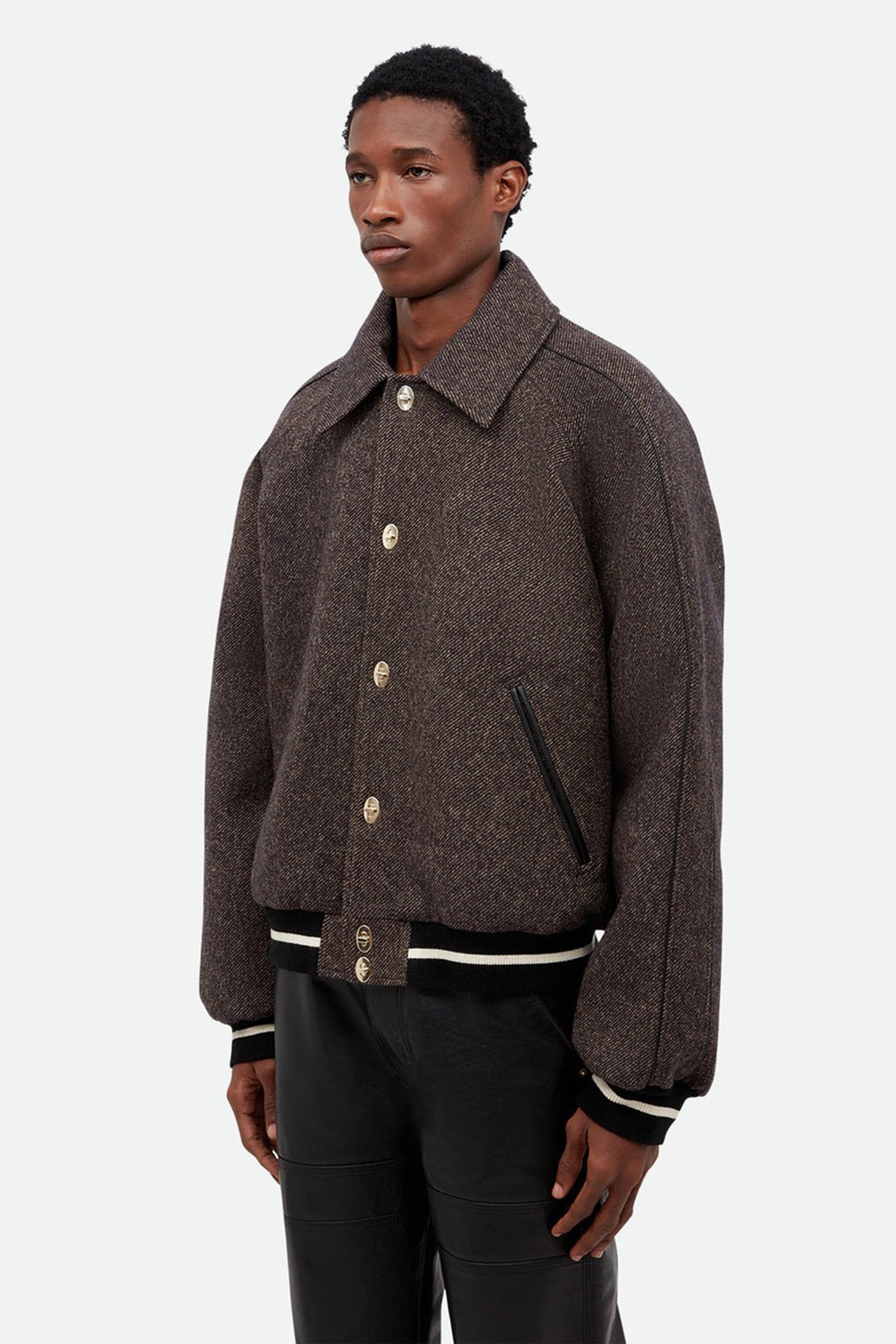 Homecoming Varsity Jacket Grey Melange_1