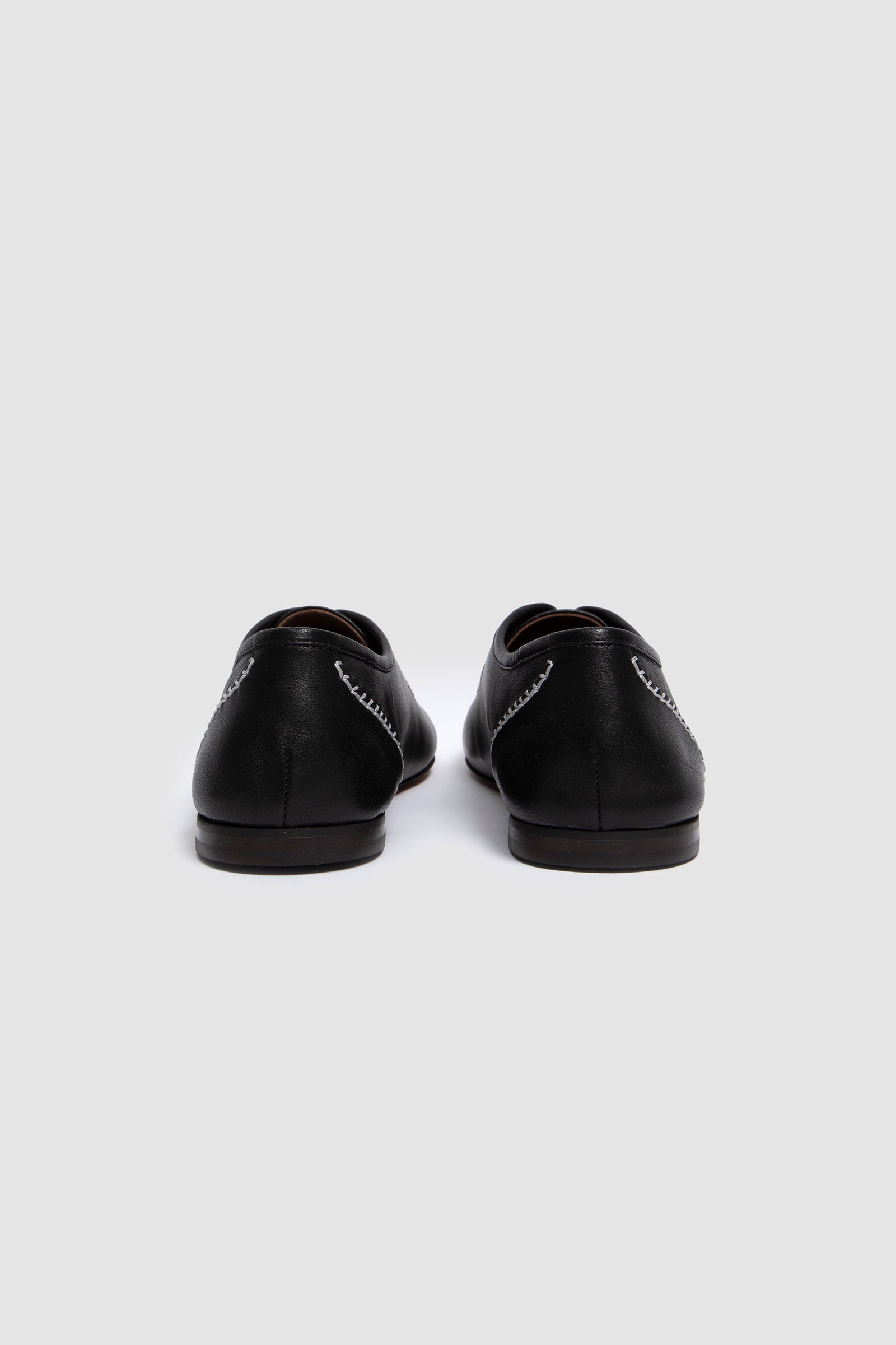 SPORTIVO STORE_Lace Up Flat Shoes Nappa Black_8