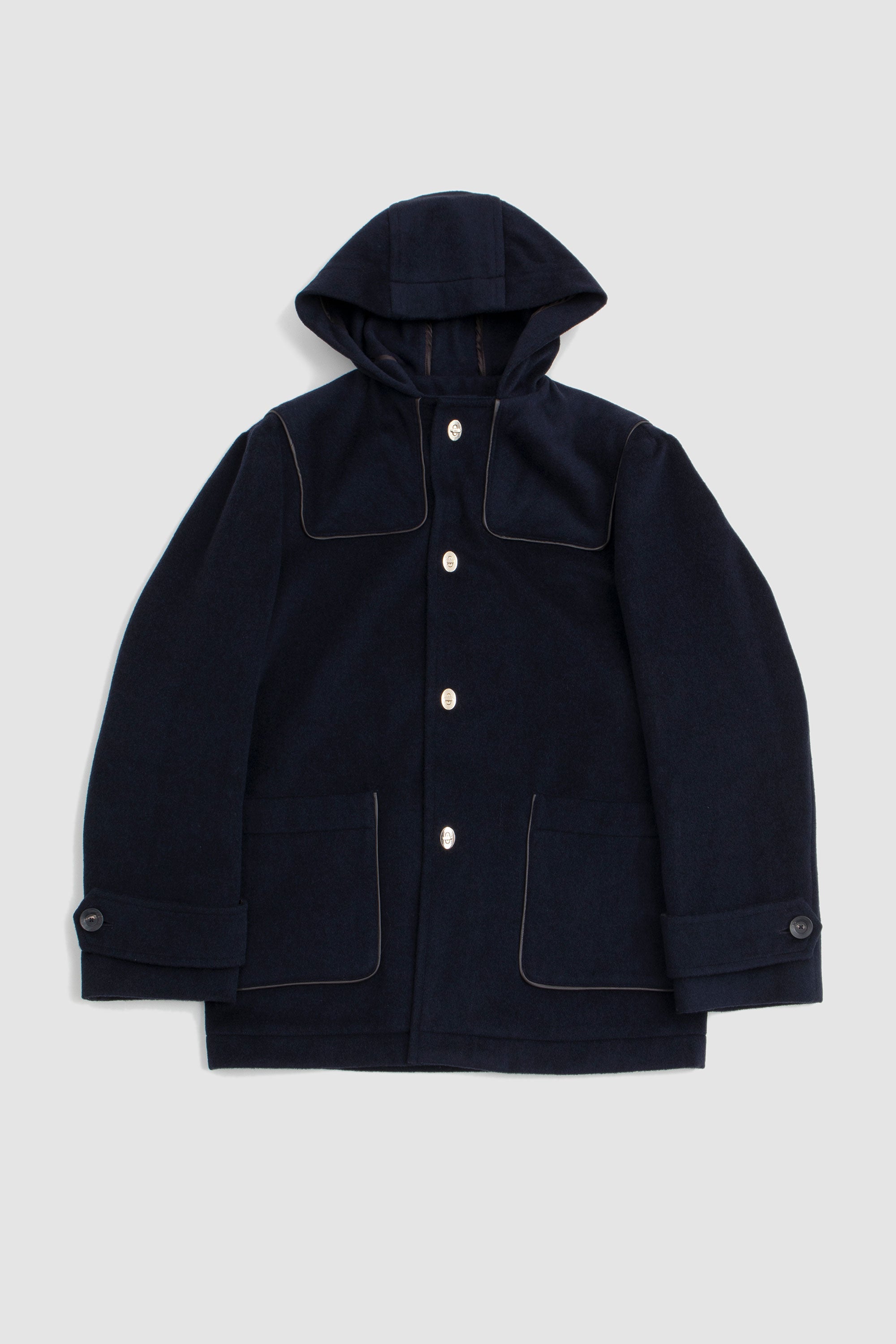 Library Duffle Coat Heavy Wool Navy_1
